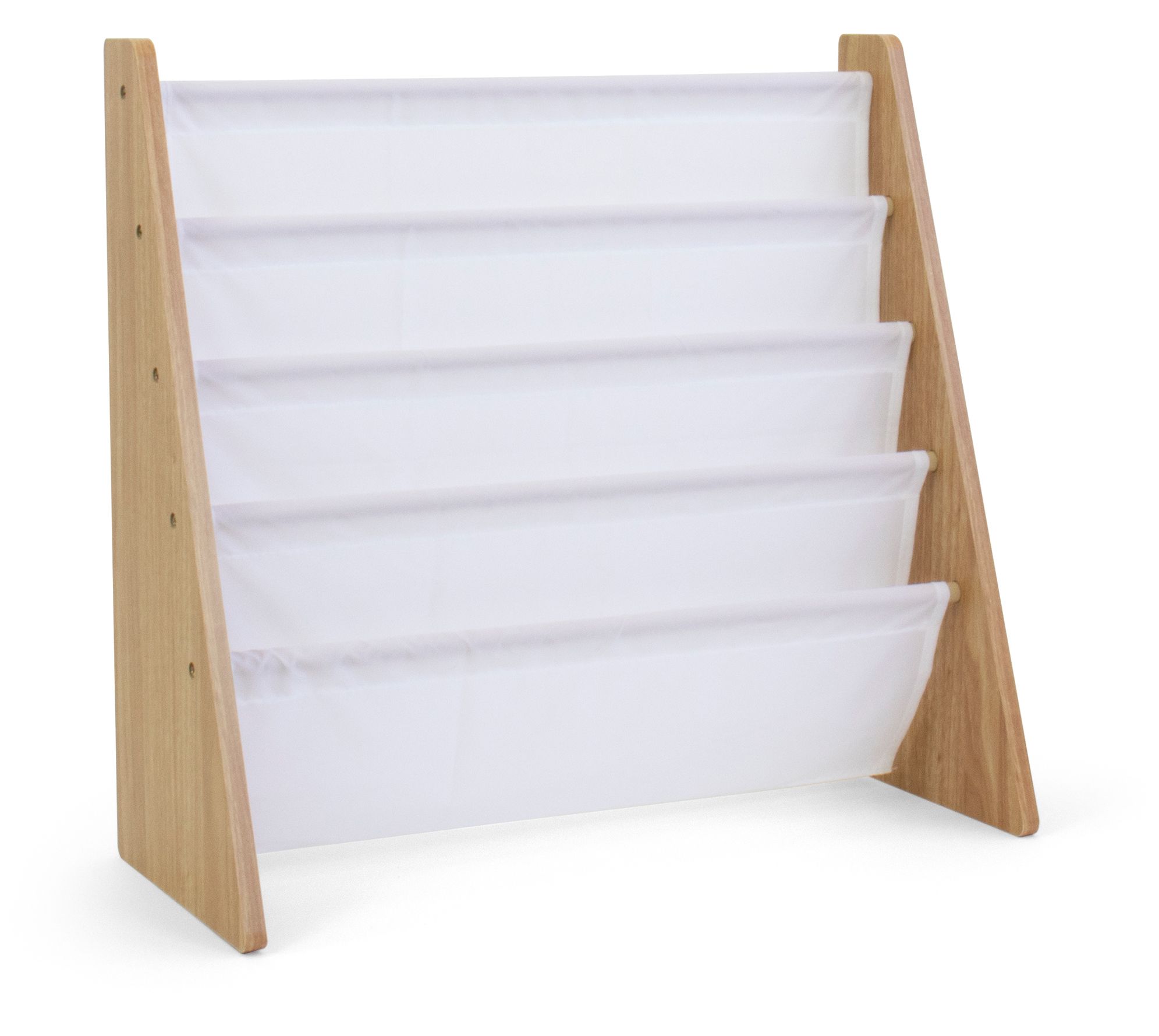 Humble Crew 4 tier book rack natural/white - QVC.com