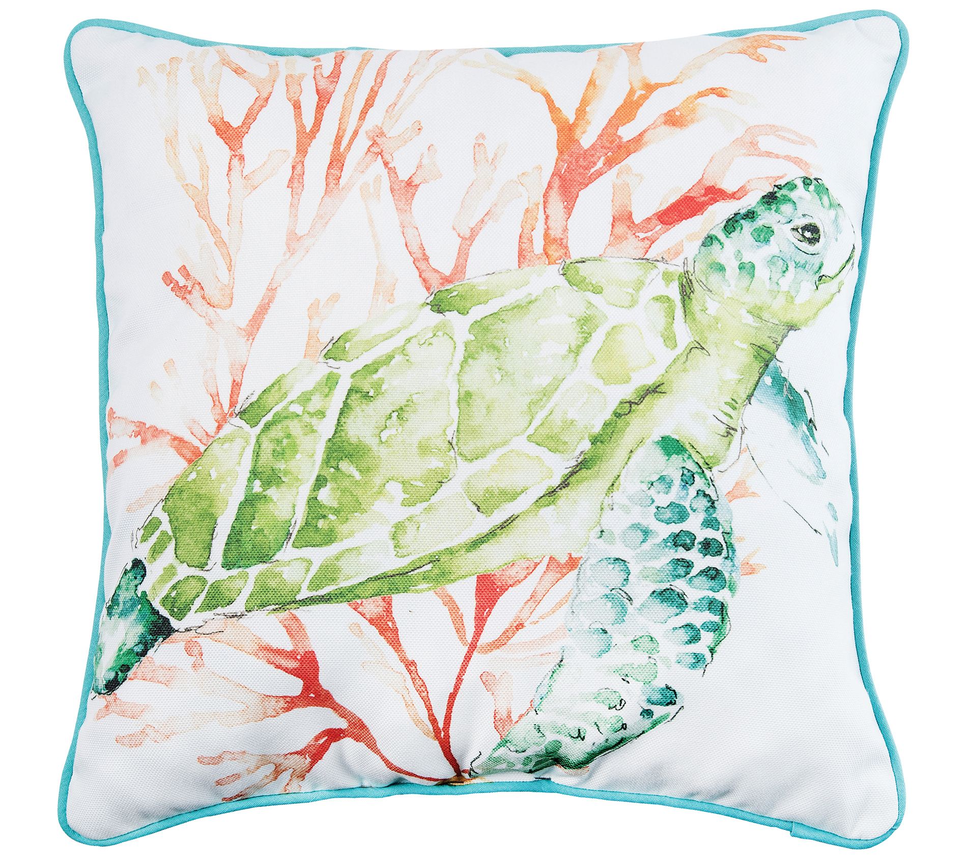 Colorful Turtle Pillow by Valerie