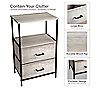 Sorbus Nightstand Dresser with 2 Faux-Wood Draw ers, 2 of 4