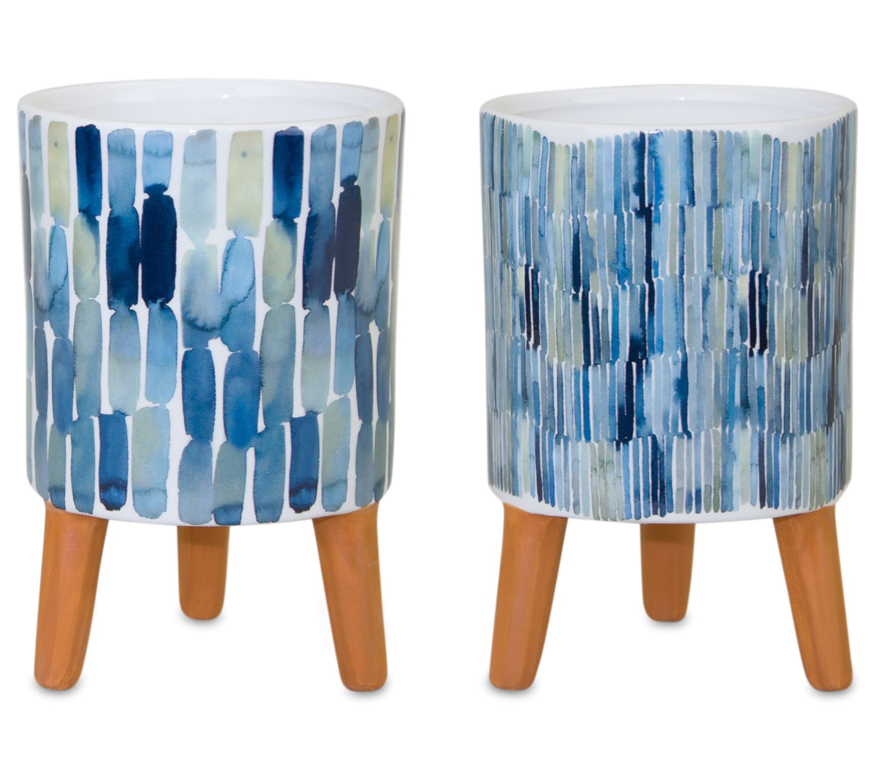 Melrose Dolomite Pot with Legs (Set of 2)