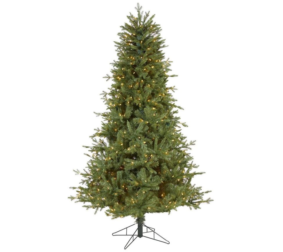 Nearly Natural 6.5' NH Spruce Christmas Tree w/500 Lights - QVC.com