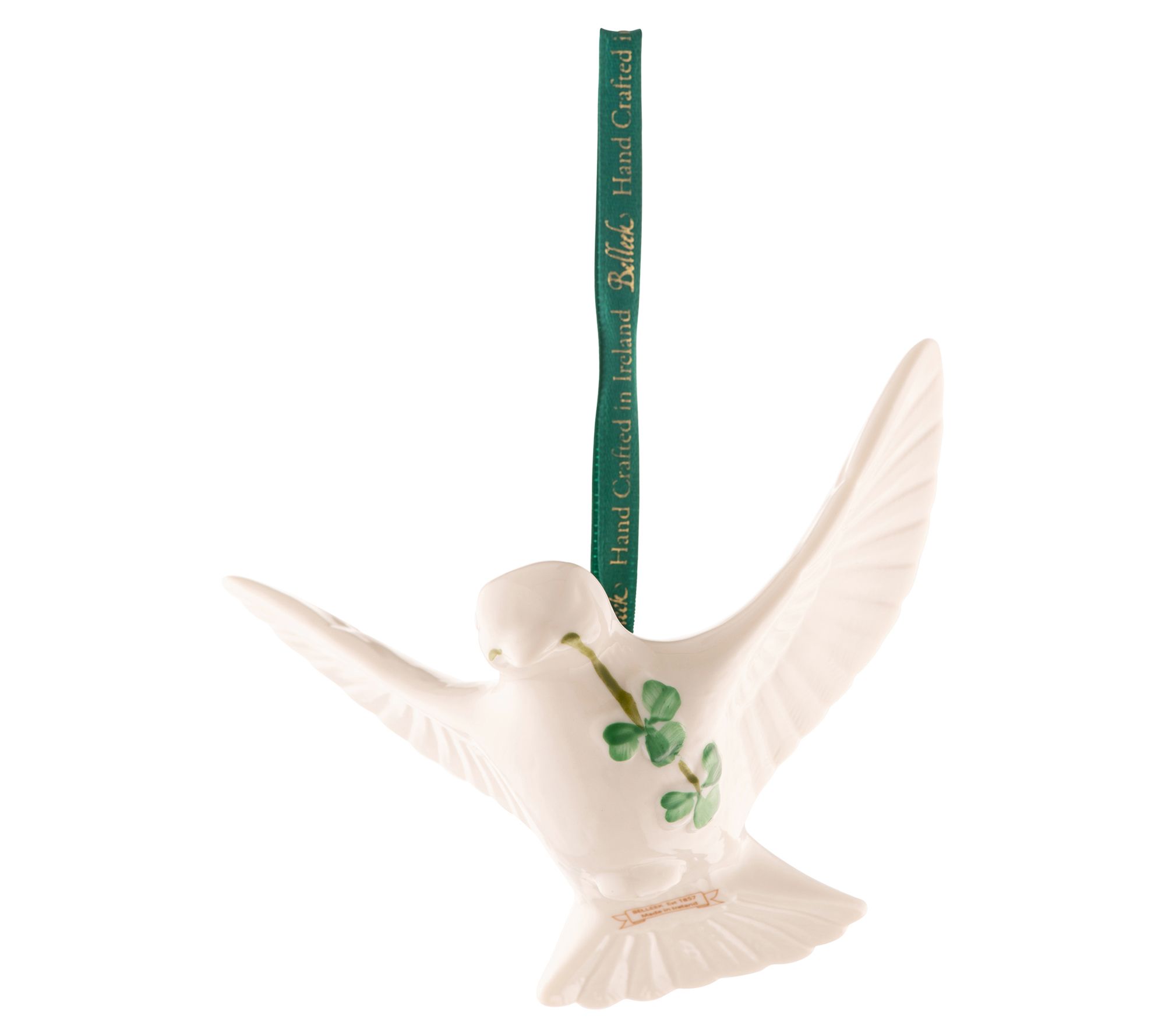 Belleek Pottery Dove Ornament