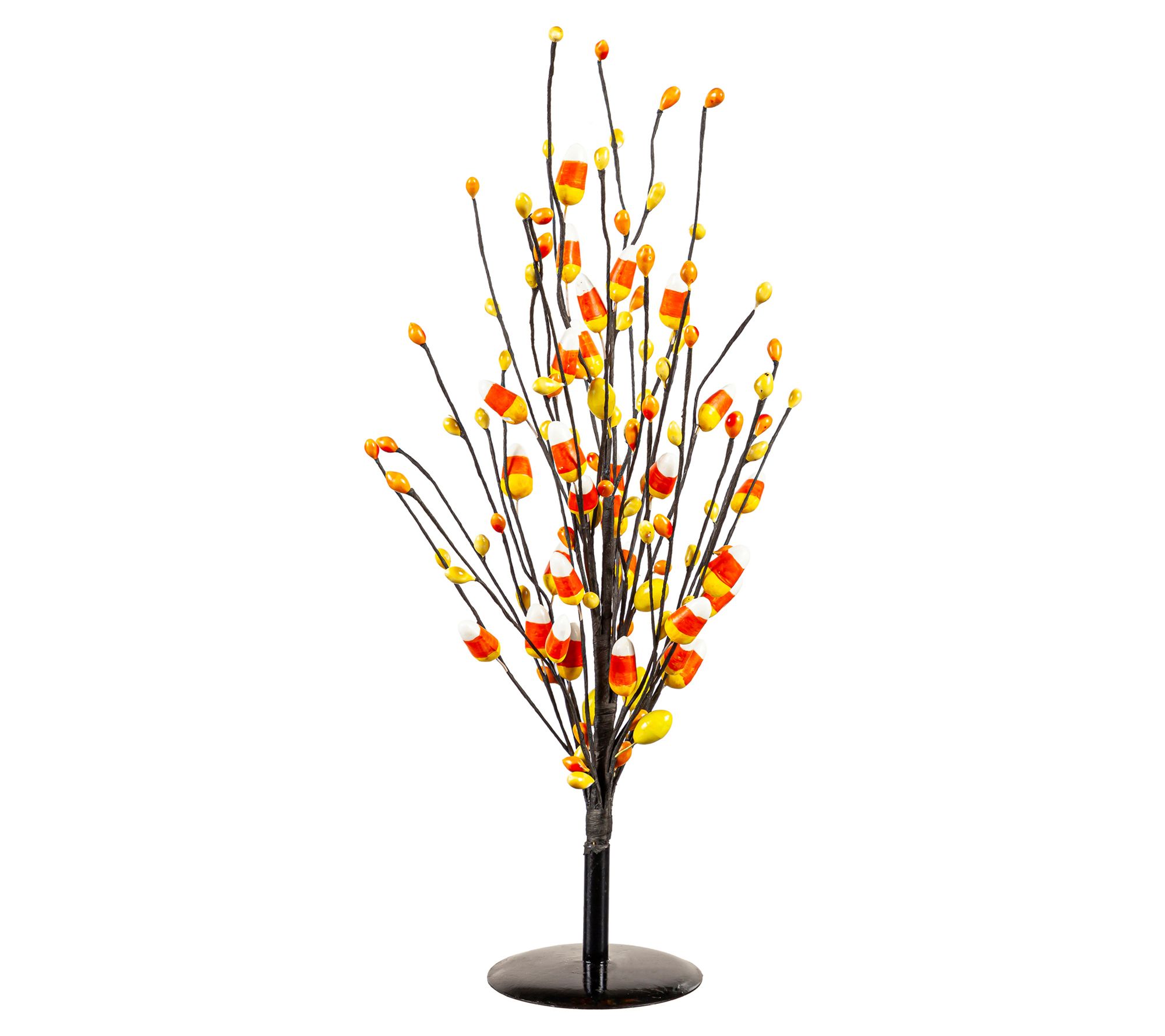 Evergreen Halloween Candy Corn Artificial Stem Table Decor