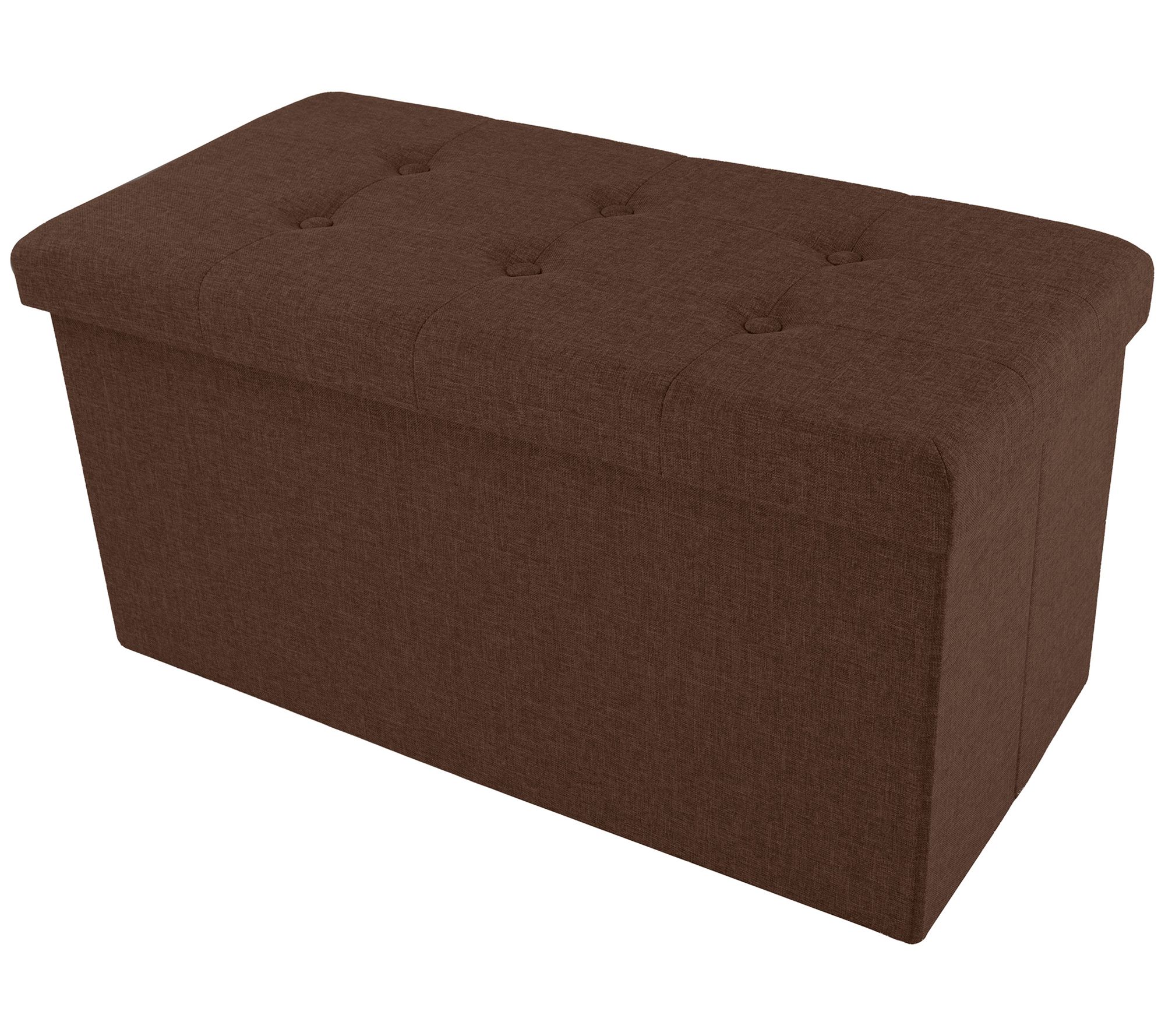 Lavish Home 30" Tufted Folding Storage Ottomanw/Removable Bin