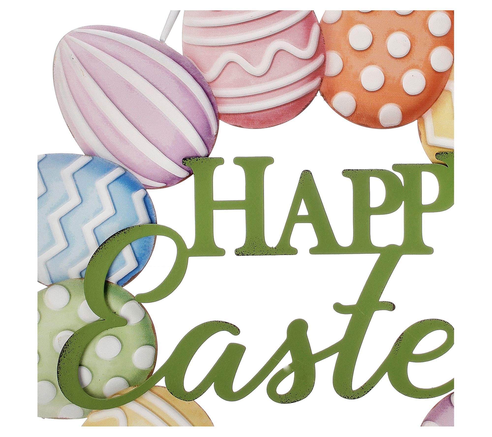 Happy Easter Egg Wreath 15.5" By Valerie