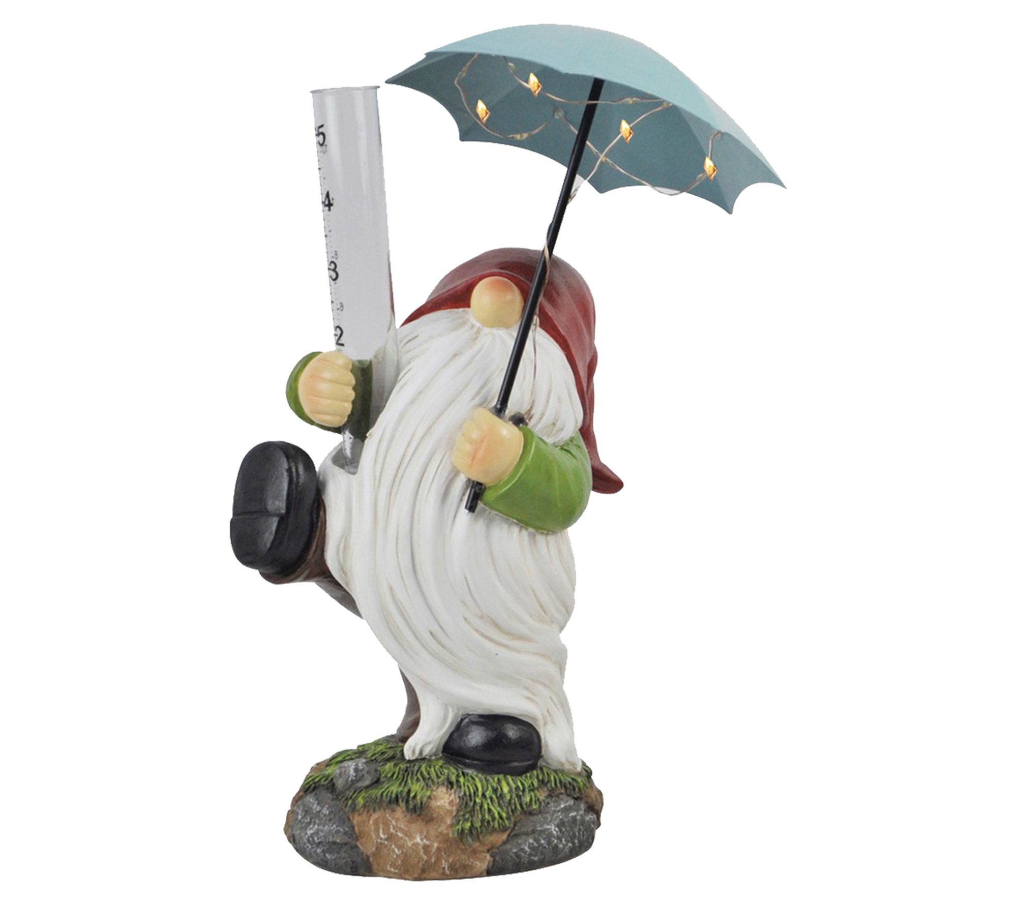 Santa's Workshop 12" Solar Gnome Rain Gauge