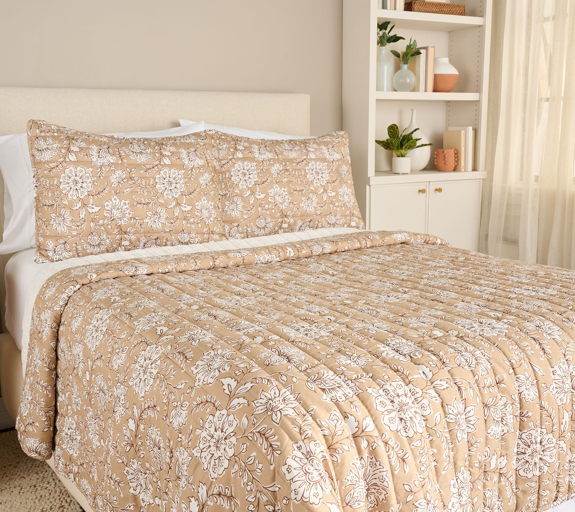 Home Reflections Harvest Printed Quilt & Shams Set - Queen