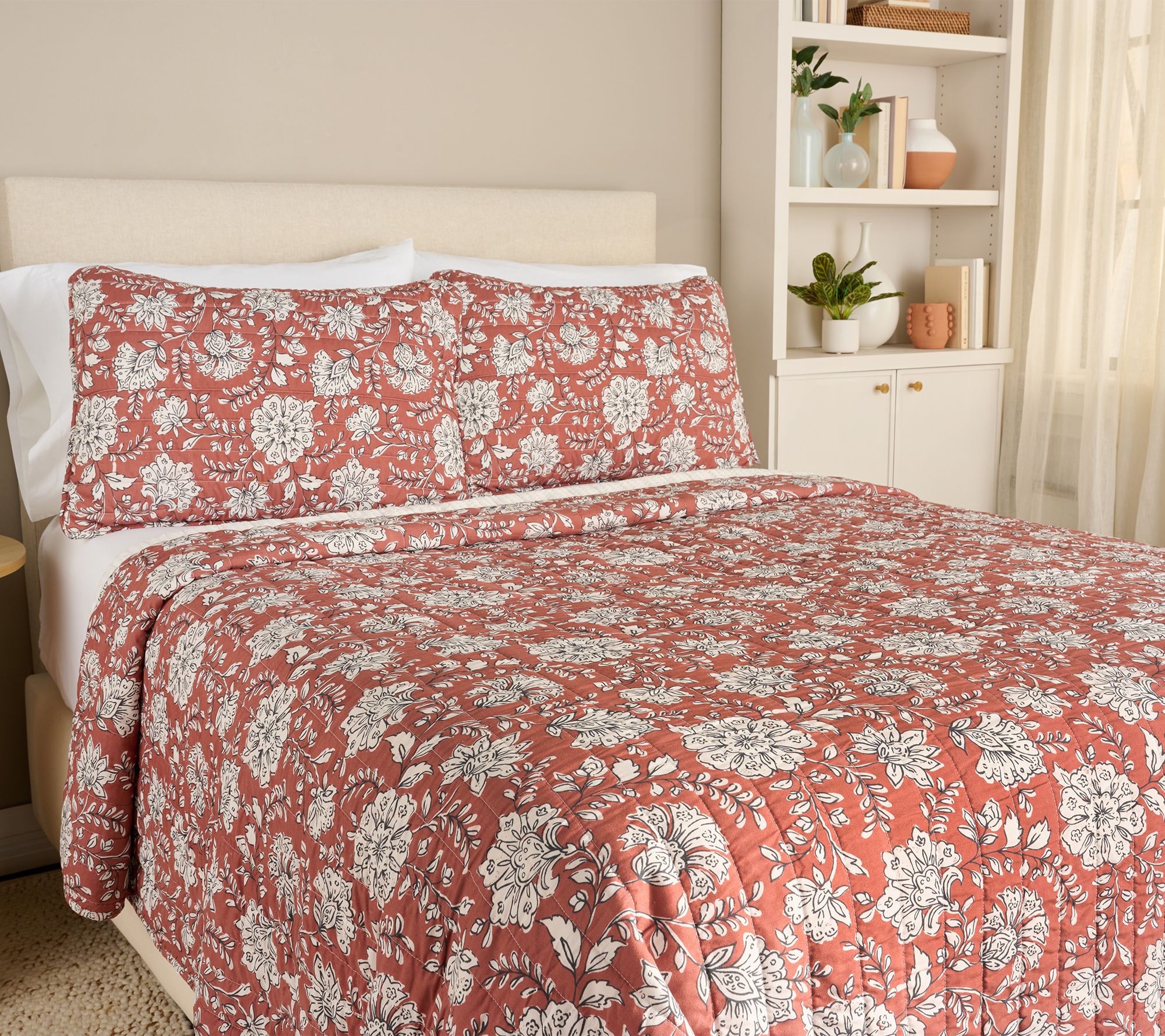 Home Reflections Harvest Printed Quilt & Shams Set - Queen