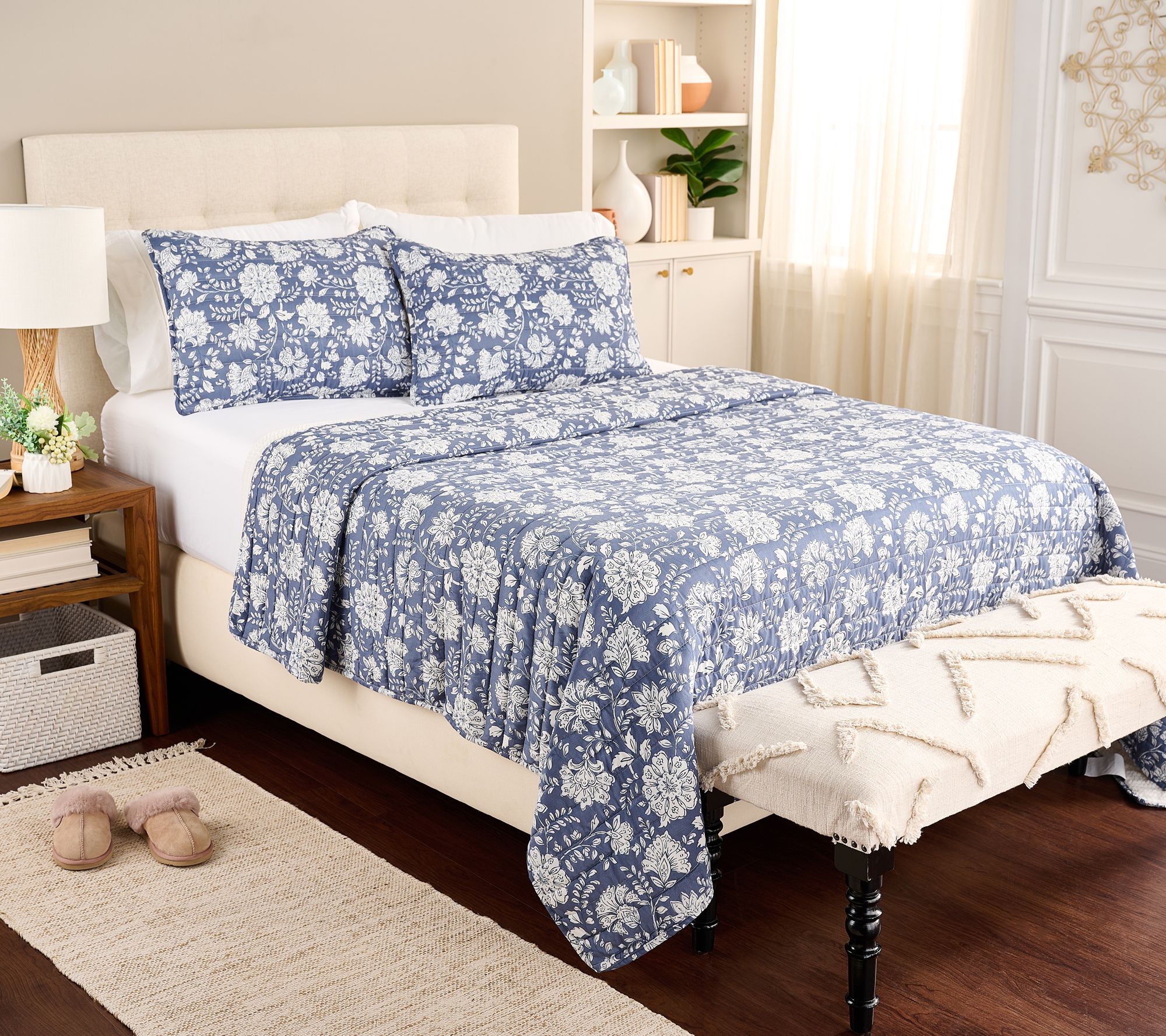 Home Reflections Harvest Printed Quilt & Shams Set - Queen