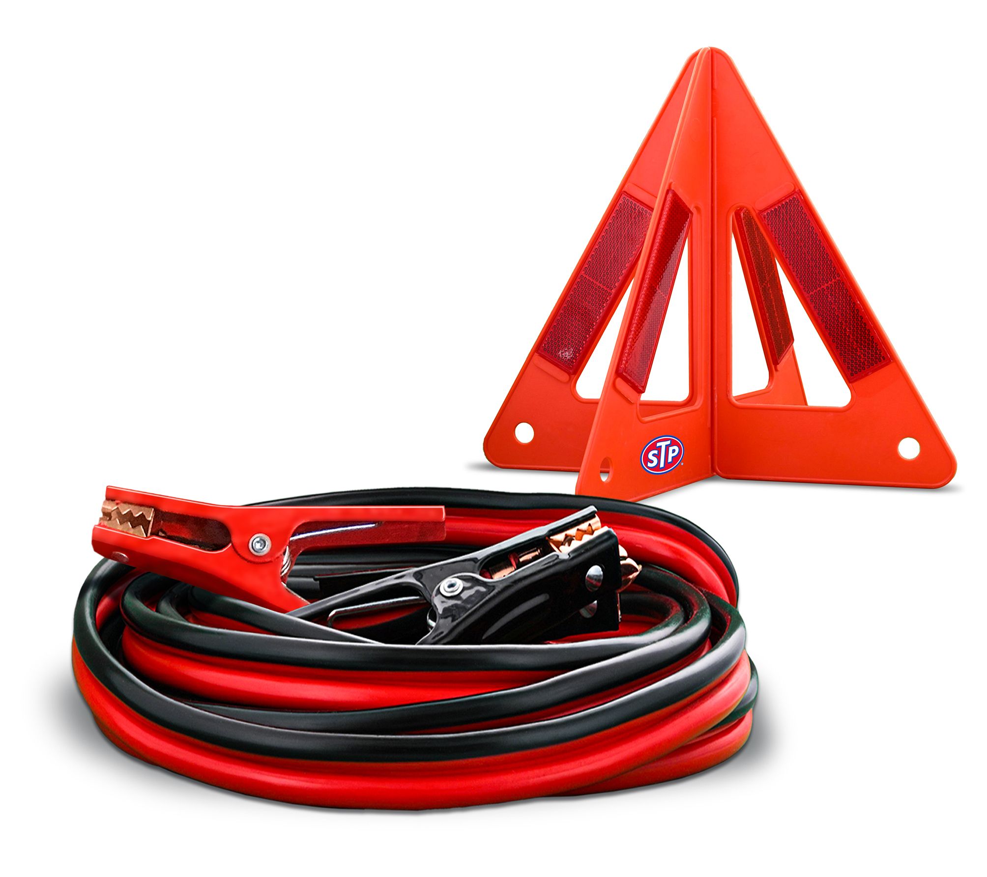 STP Emergency Roadside 3-Piece Kit with 12ft Jumper Cables