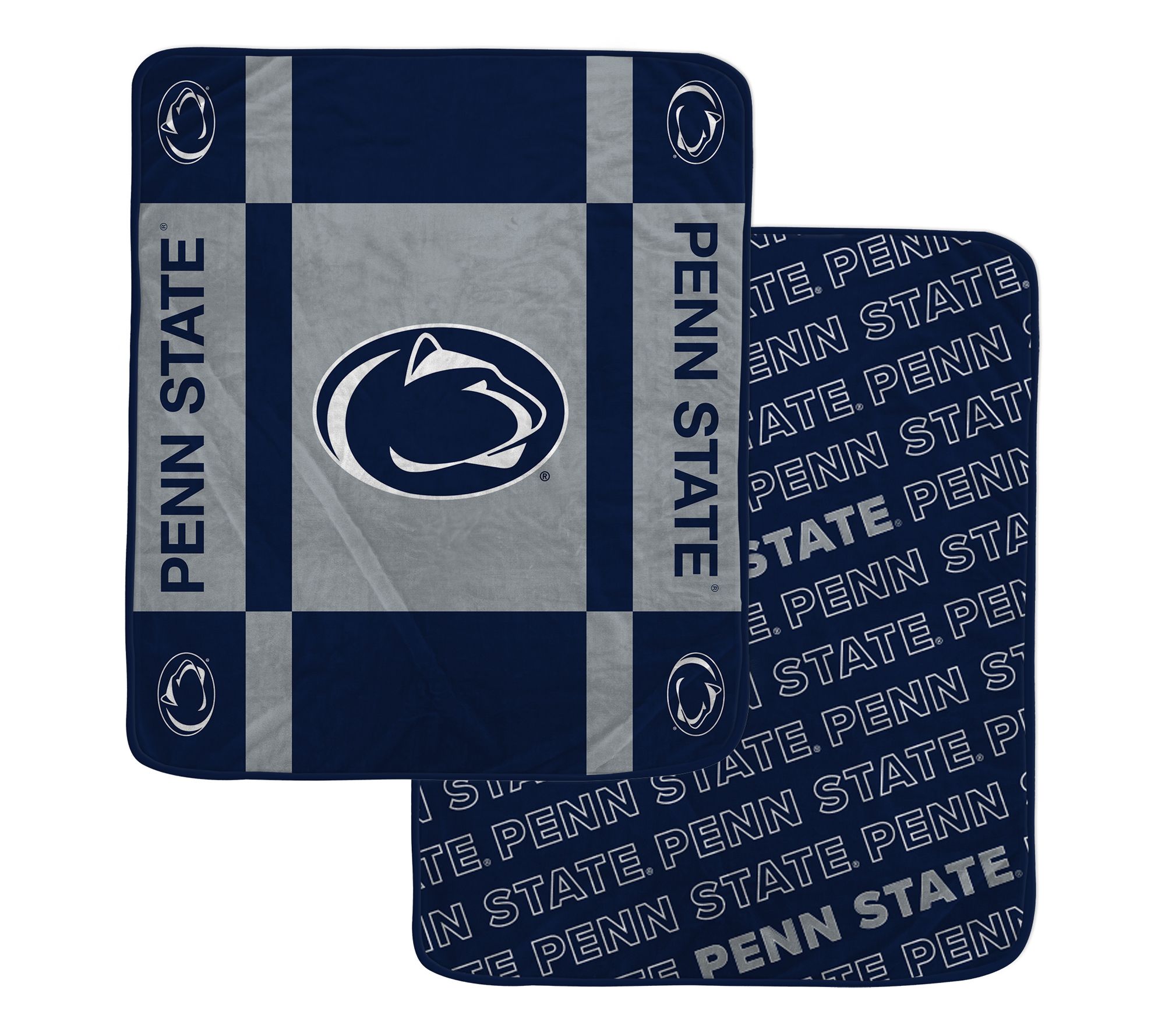 Pegasus Sports NCAA Reverse Block Wordmark 2-Sied Blanket