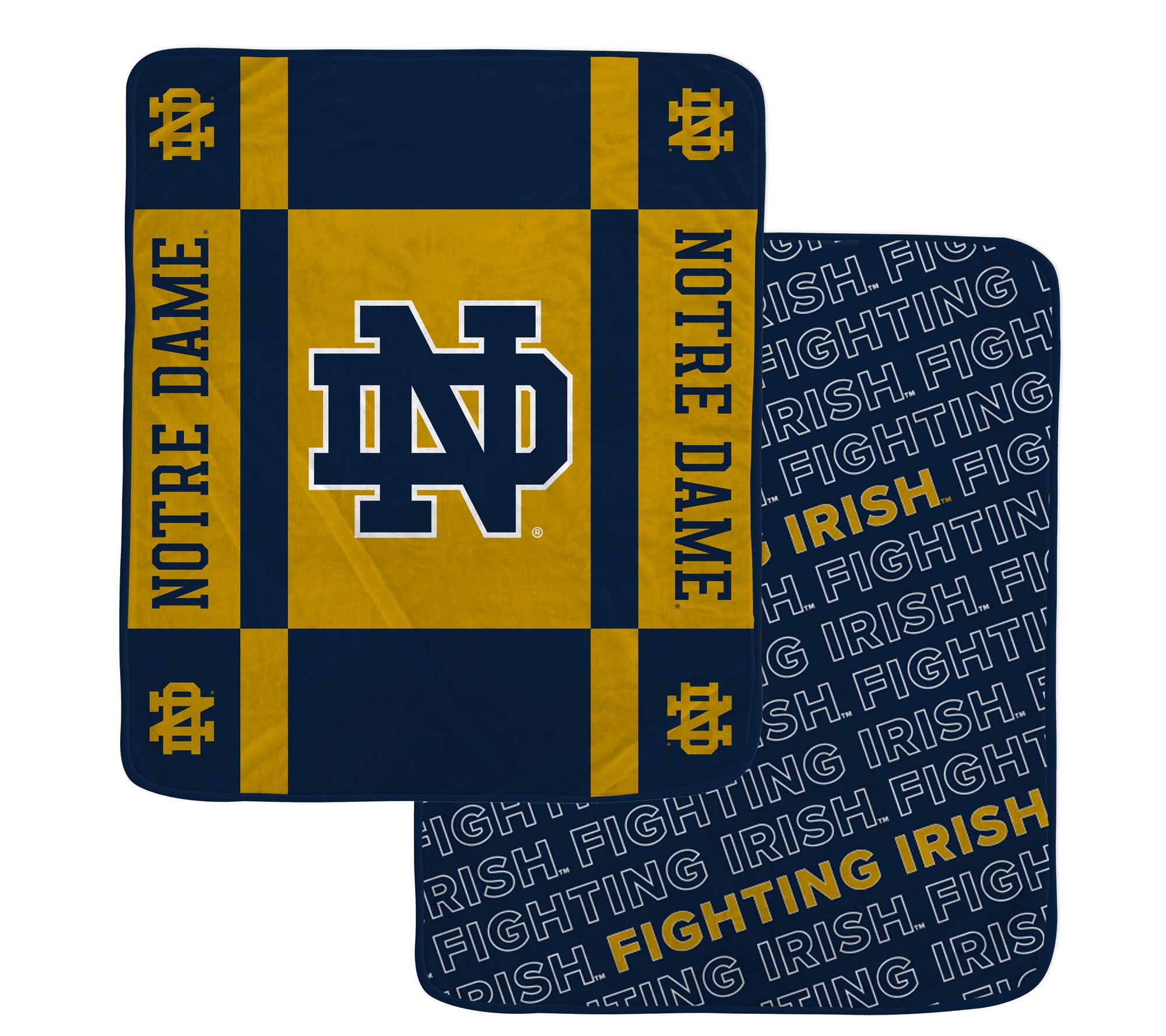 Pegasus Sports NCAA Reverse Block Wordmark 2-Sied Blanket