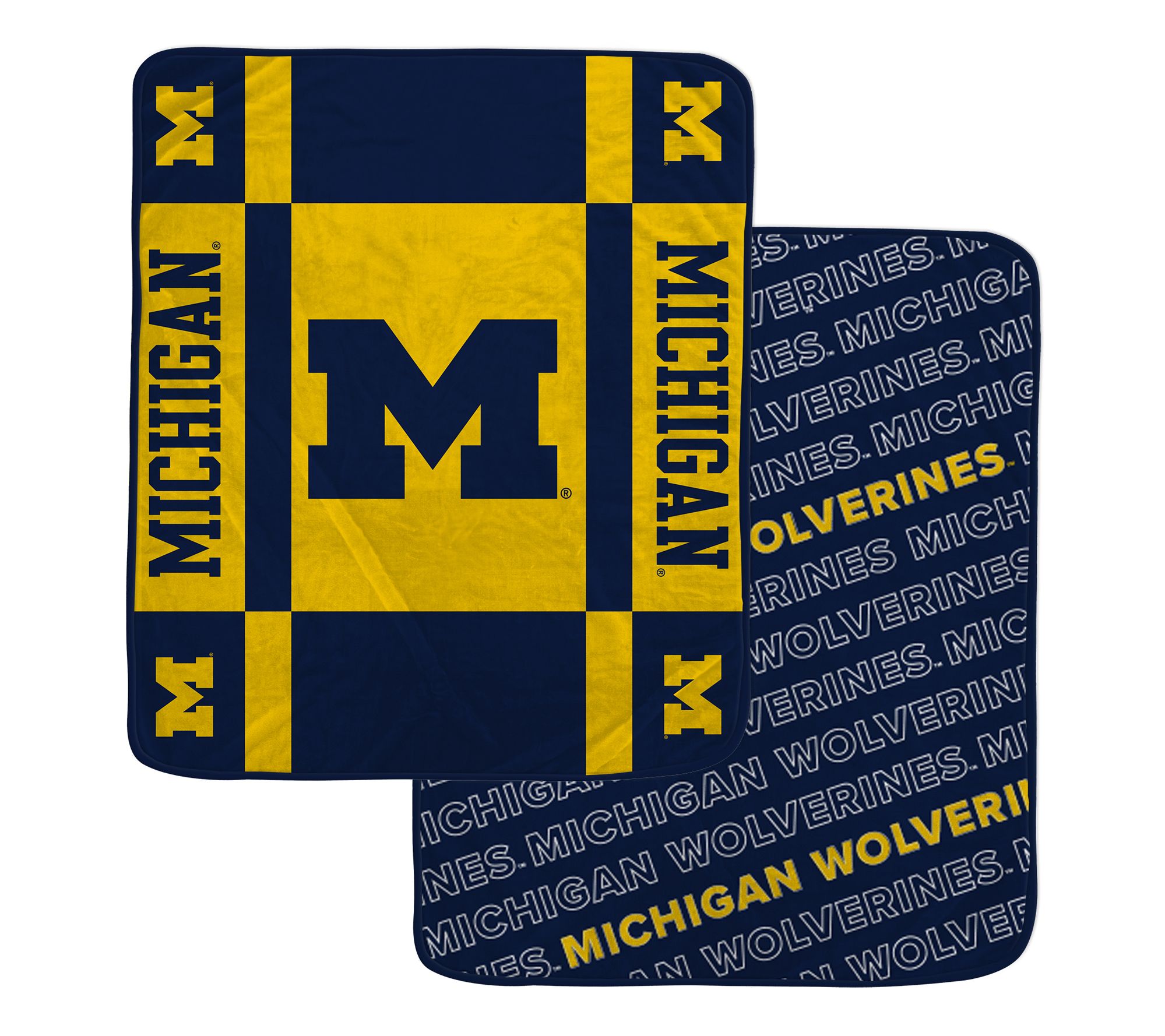 Pegasus Sports NCAA Reverse Block Wordmark 2-Sied Blanket