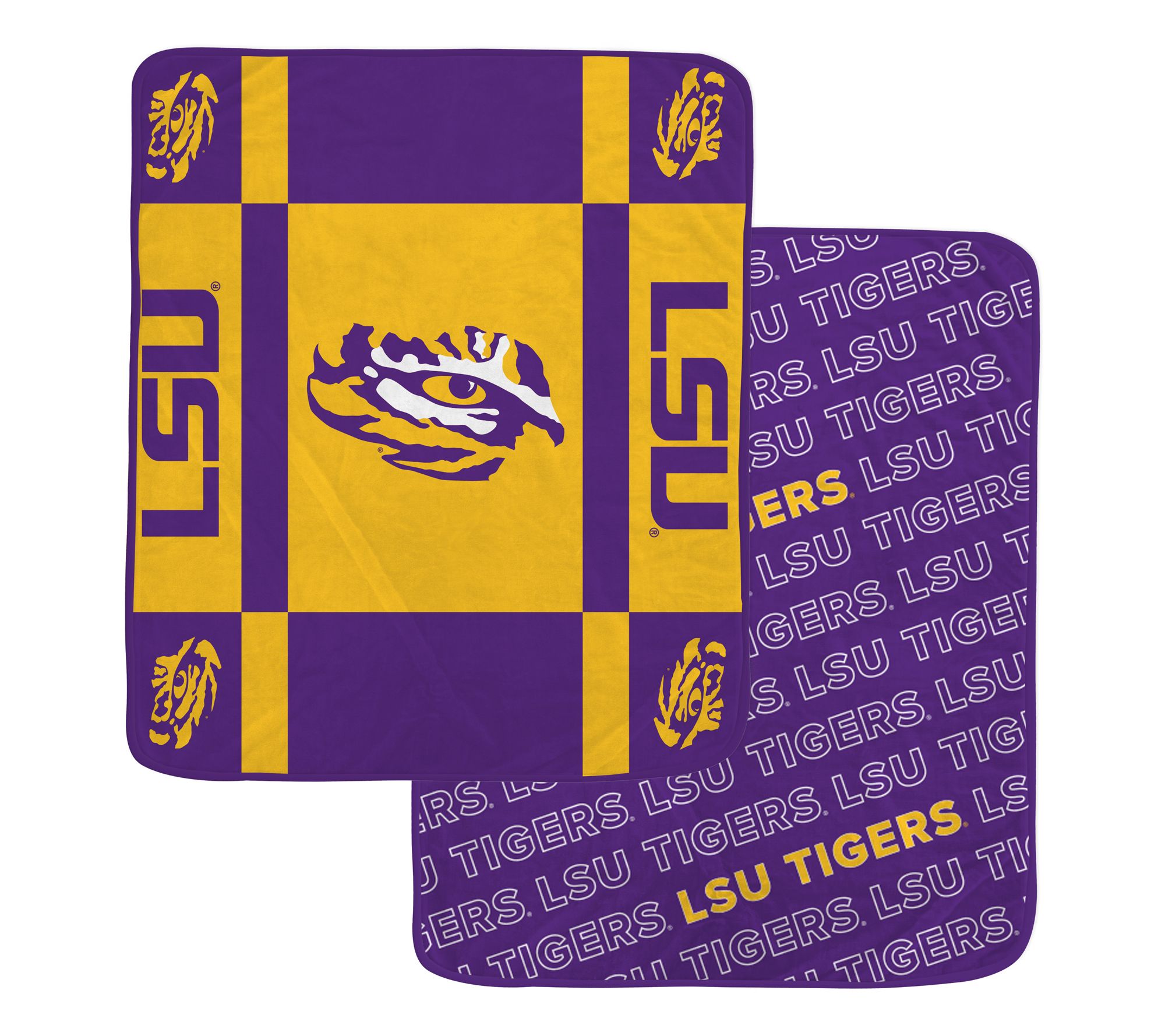 Pegasus Sports NCAA Reverse Block Wordmark 2-Sied Blanket