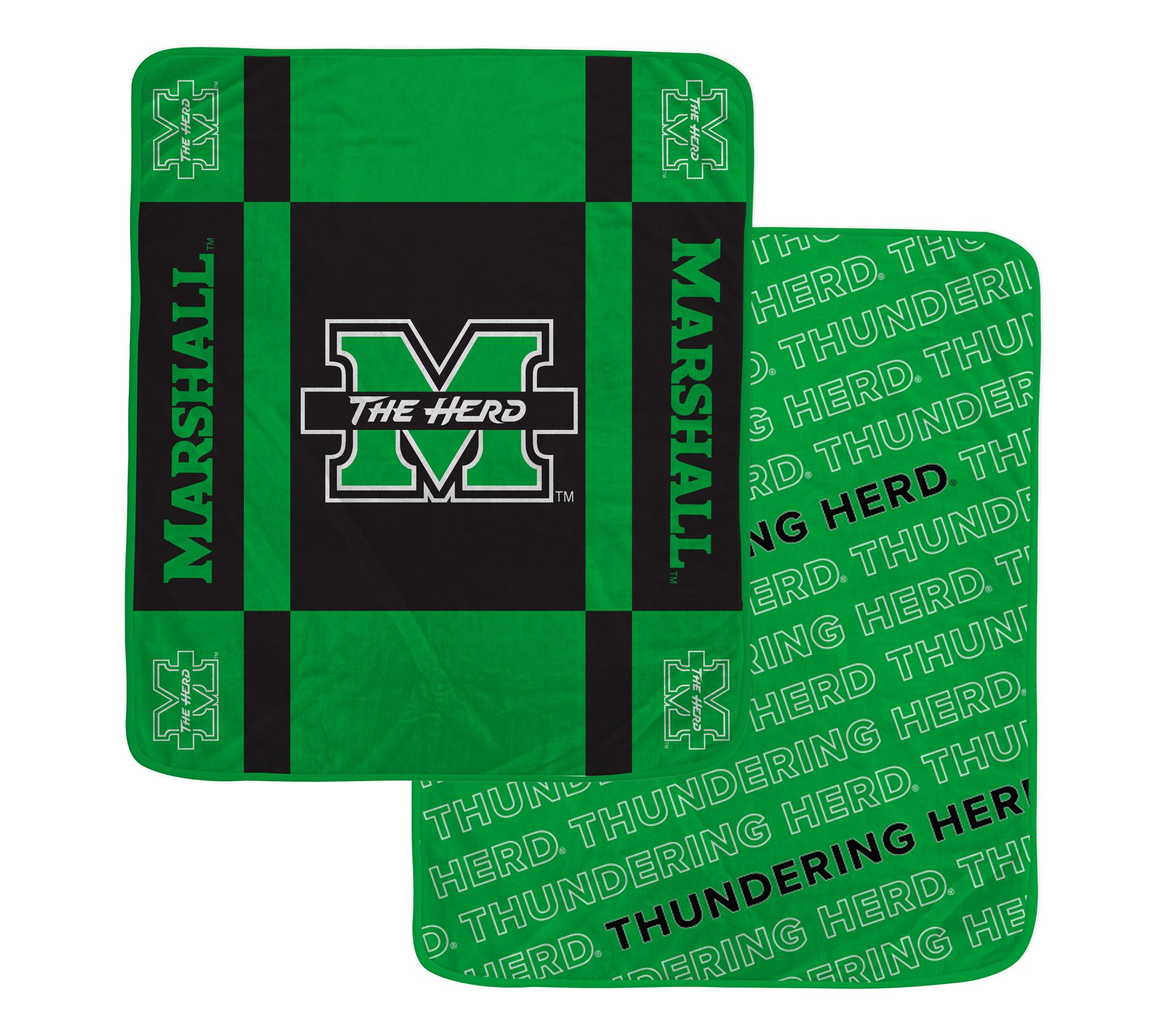 Pegasus Sports NCAA Reverse Block Wordmark 2-Sided Blanket