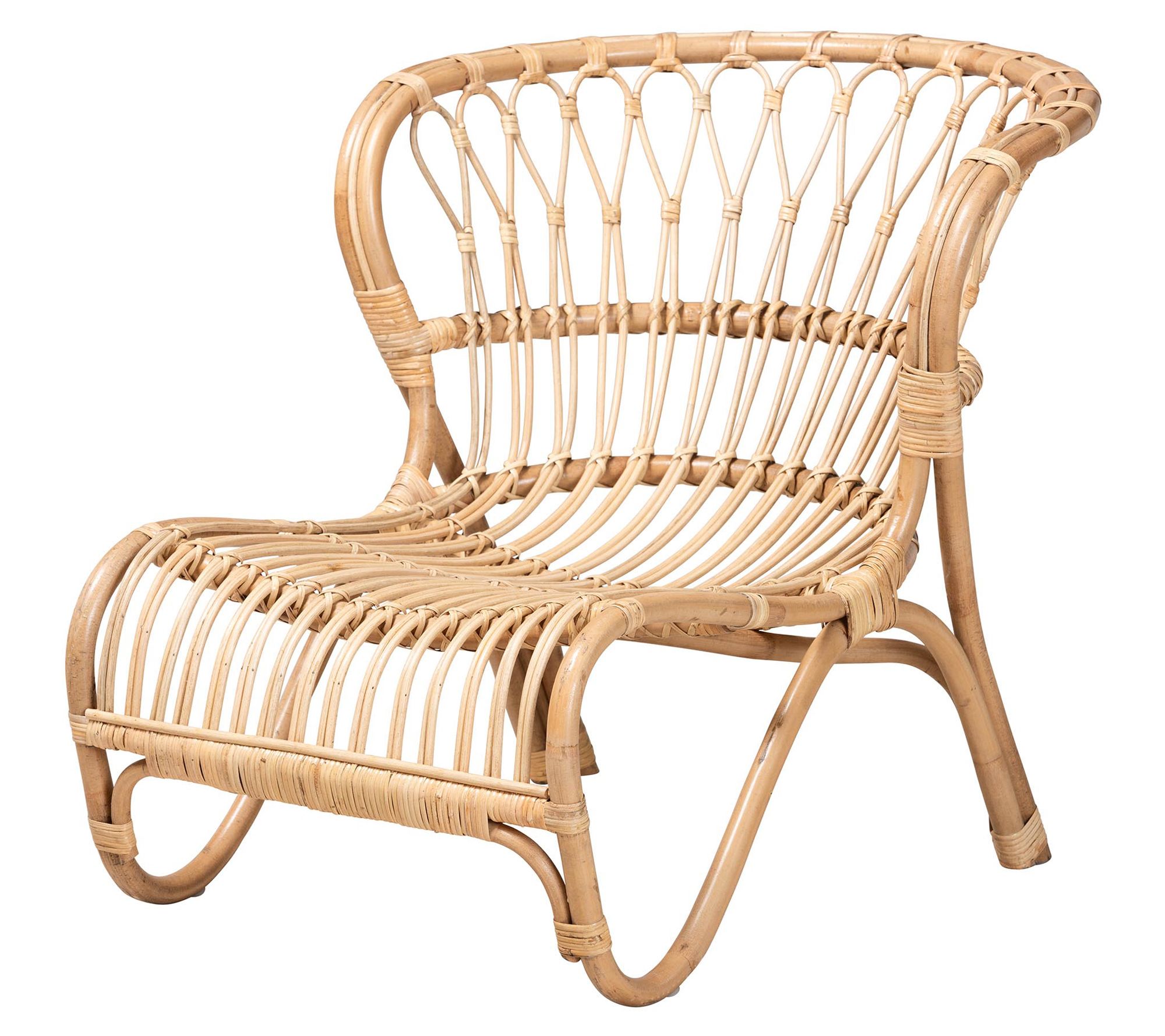 bali & pari Alaya Natural Brown Rattan Accent Chair