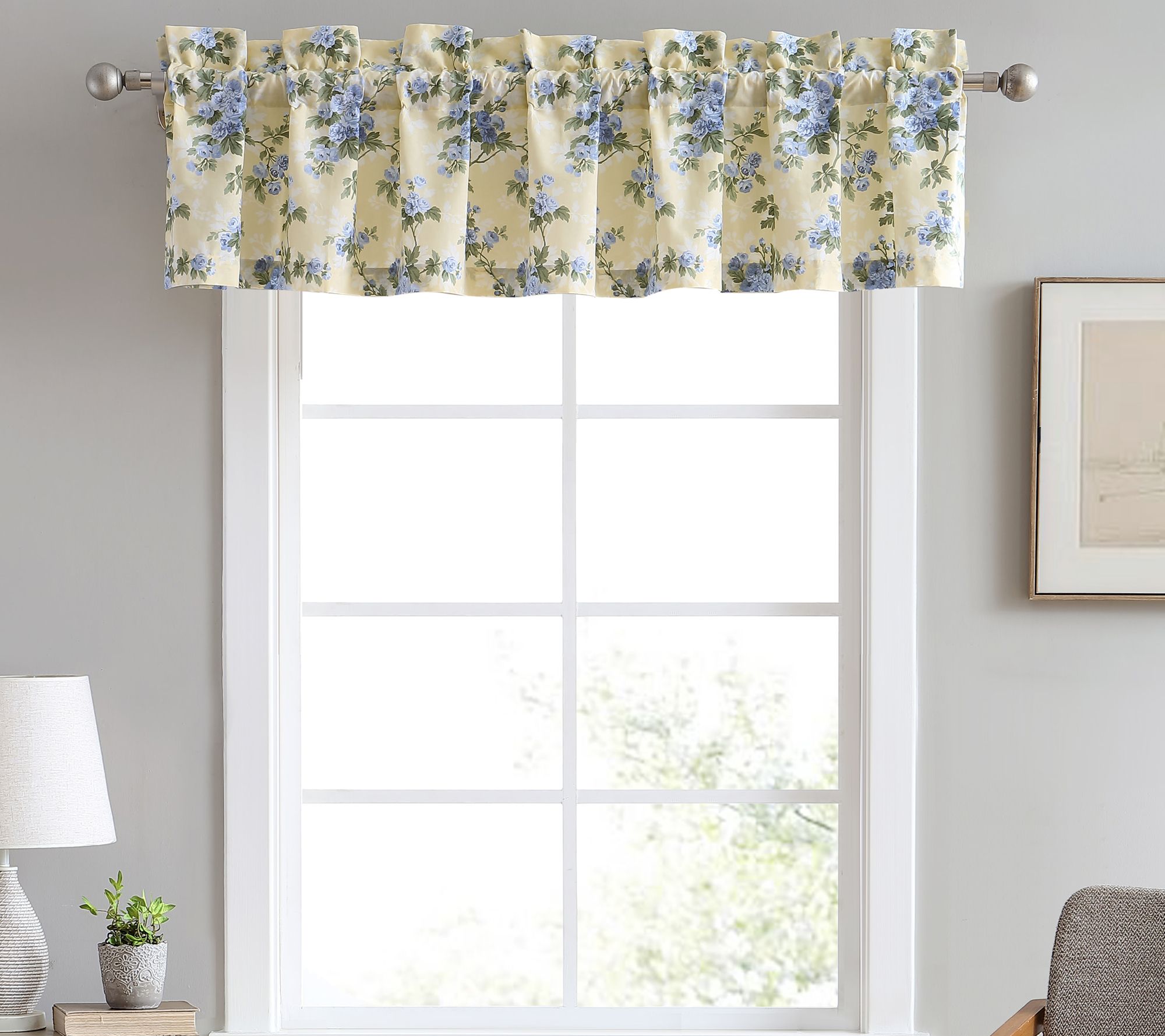 Laura Ashley Cassidy 86X15 Floral Window Valance