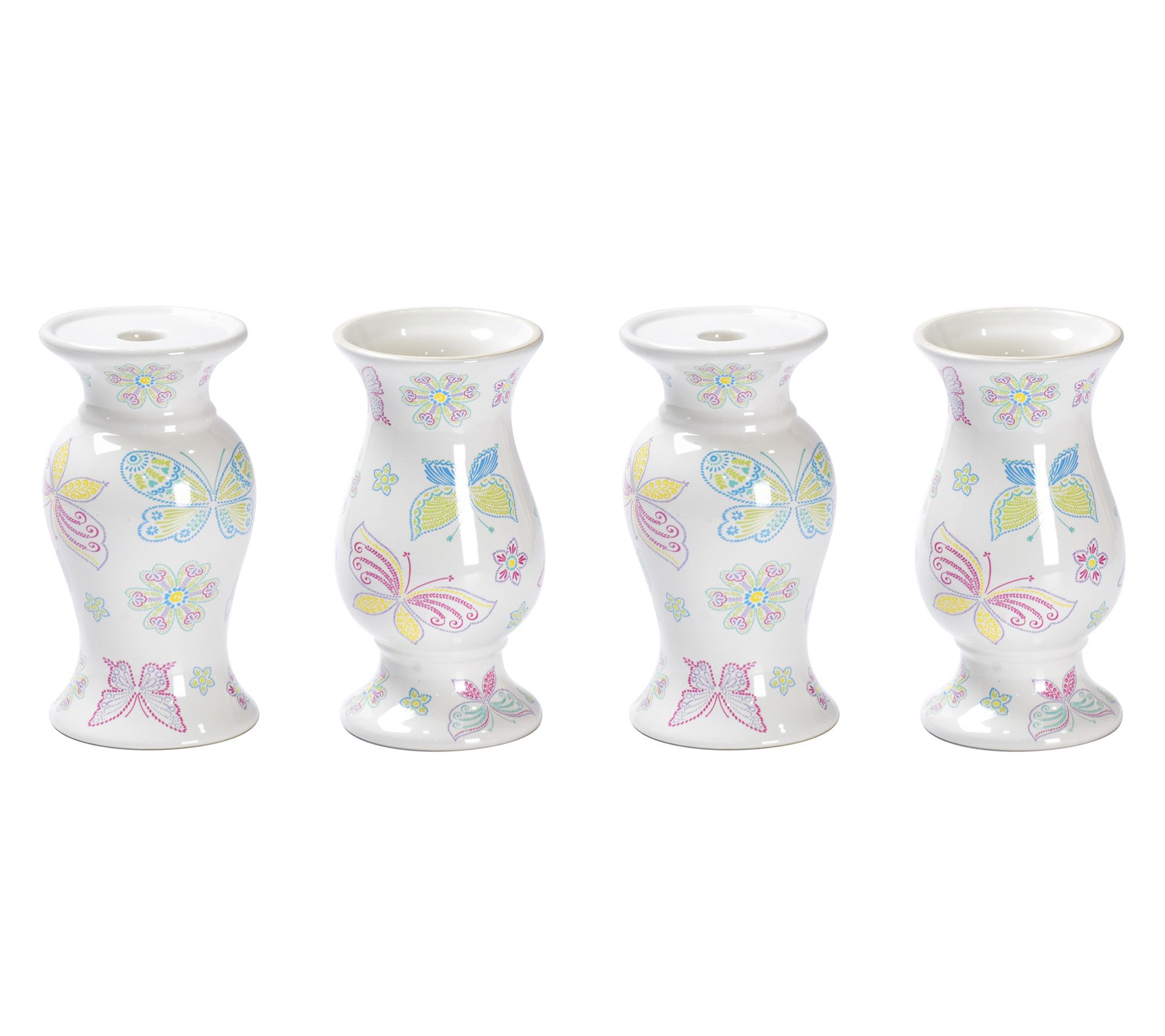 Temp-tations Seasonal Set of (4) 8" Flowers andFlames