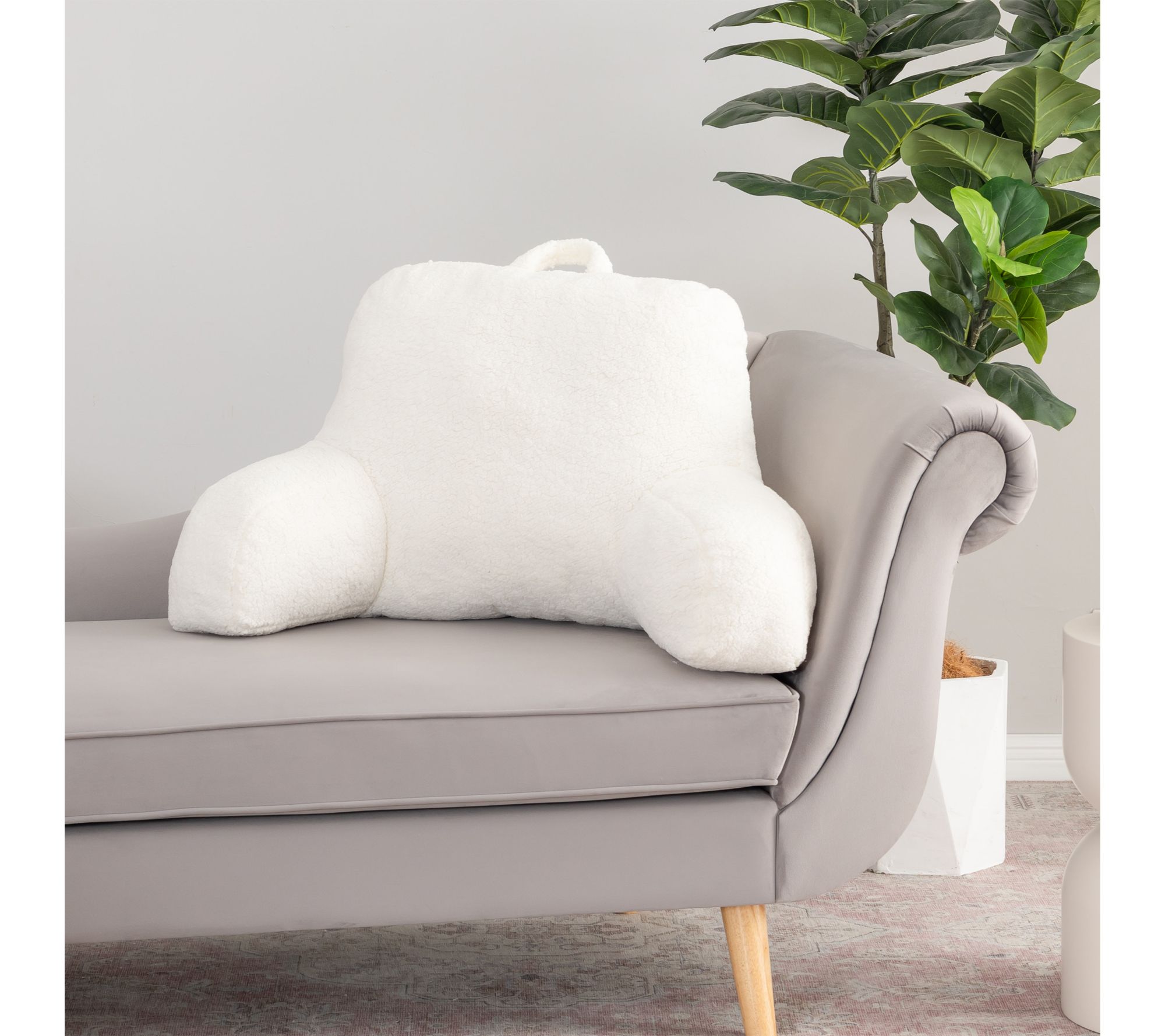 Sherpa Backrest Lounger Pillow by Jill Martin