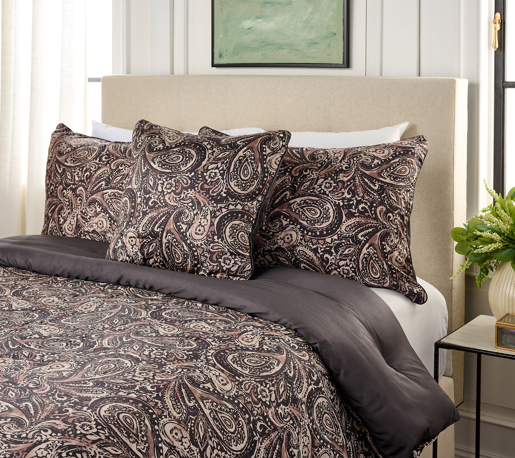 Northern Nights Paisley Comforter 4-Piece Set- Full
