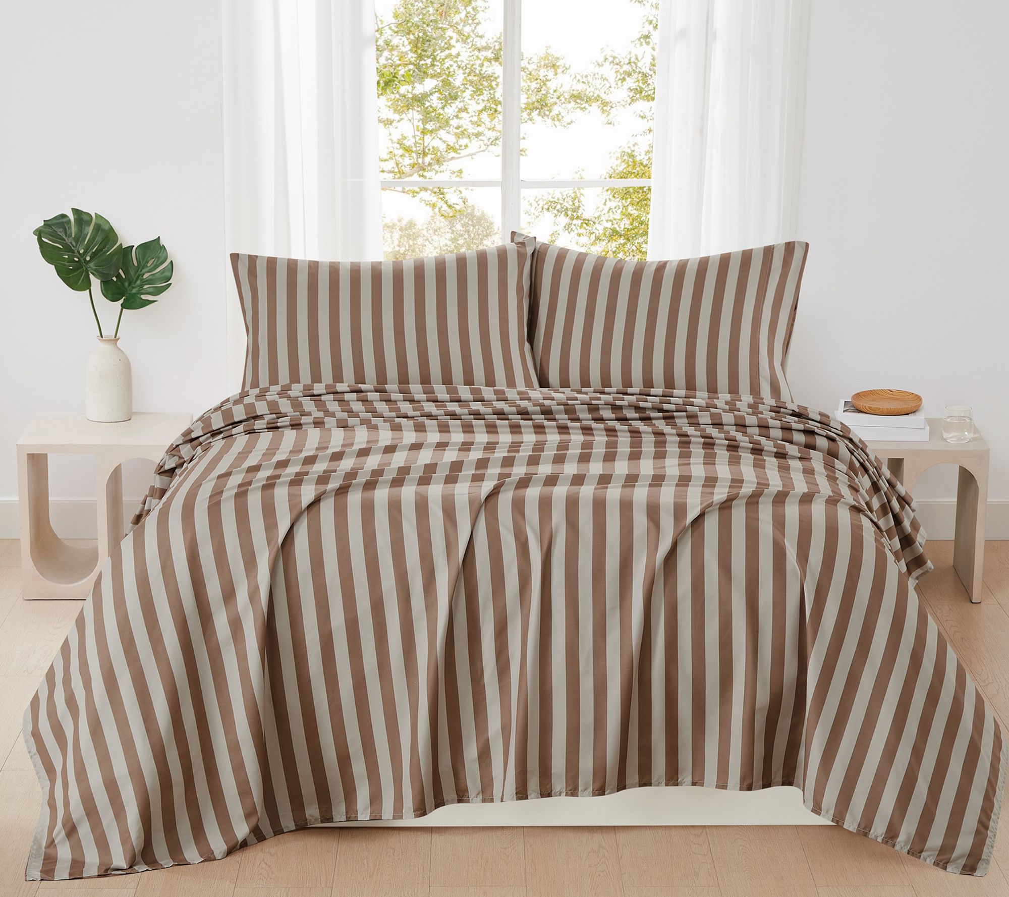 Truly Soft Weston Stripe 4 Piece King Sheet Set