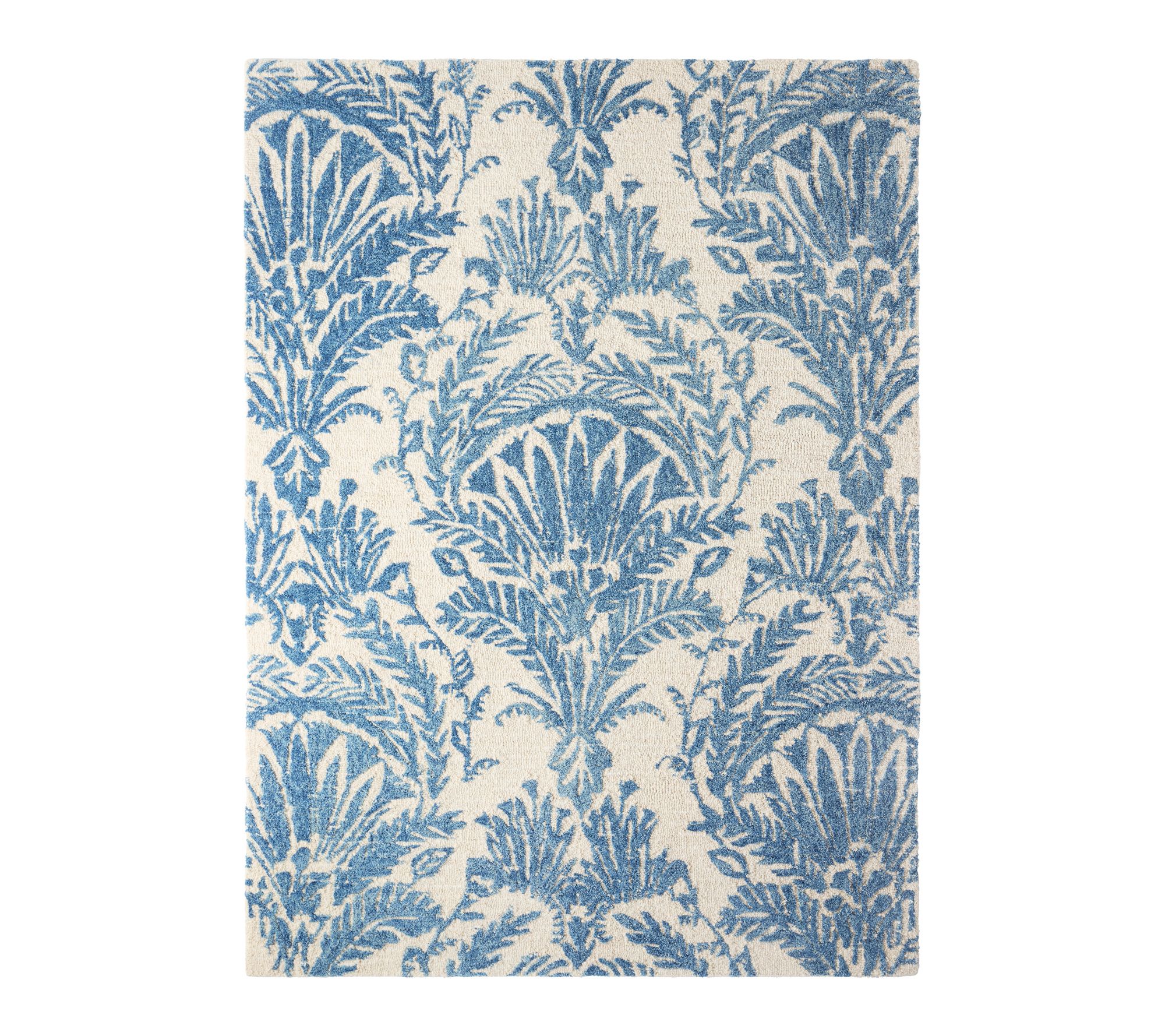 NMNY Mod Damask Chambray 5x7 Area Rug