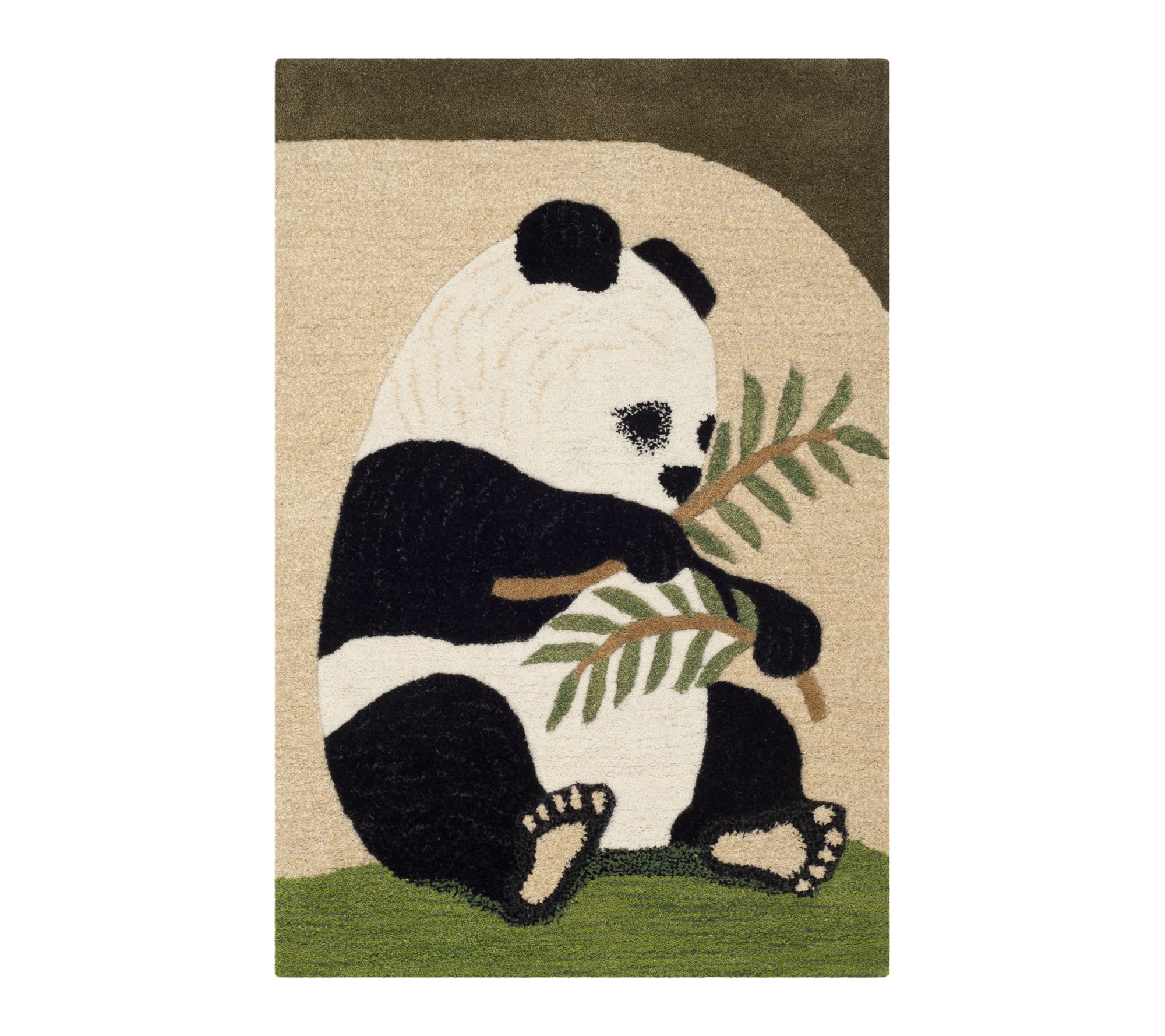 Safavieh Wilderness Hand Tufted Wool 2' x 3' Pa nda Mat