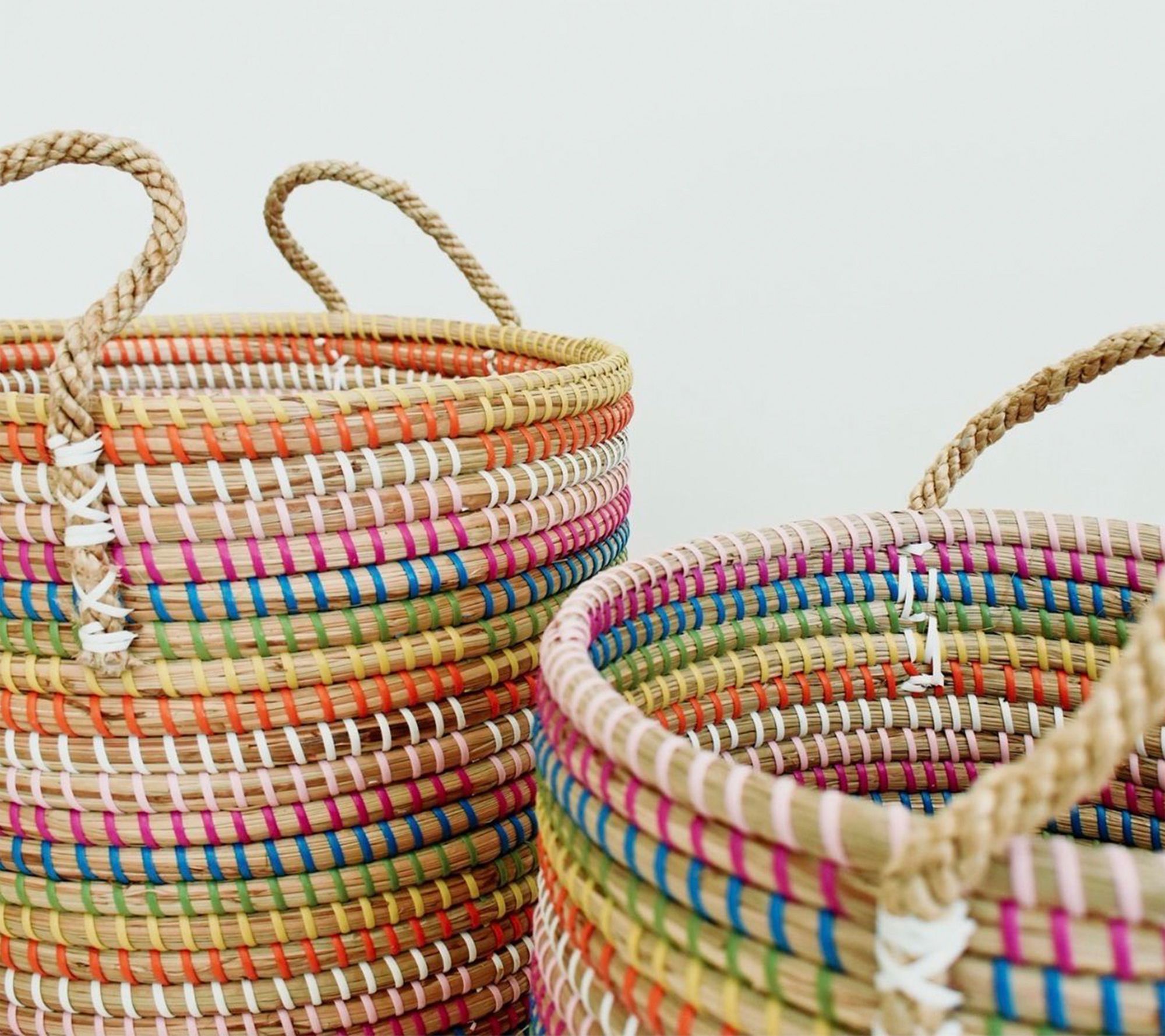 Ode to Color by Lori Weitzner S/2 Baskets Small & Medium