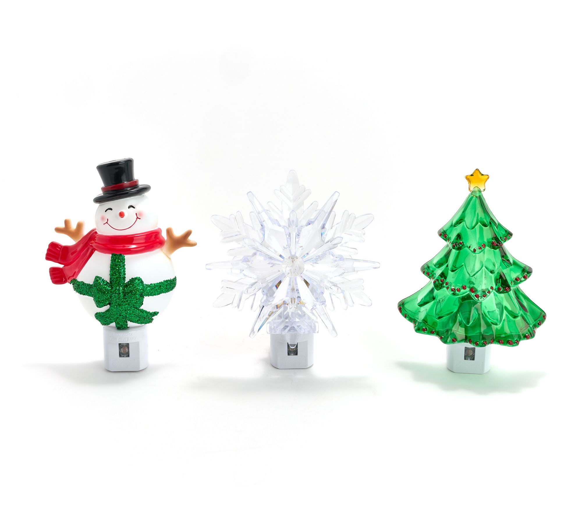 "As Is" Bethlehem Lights S/3 Holiday Night Lights w/Sensor