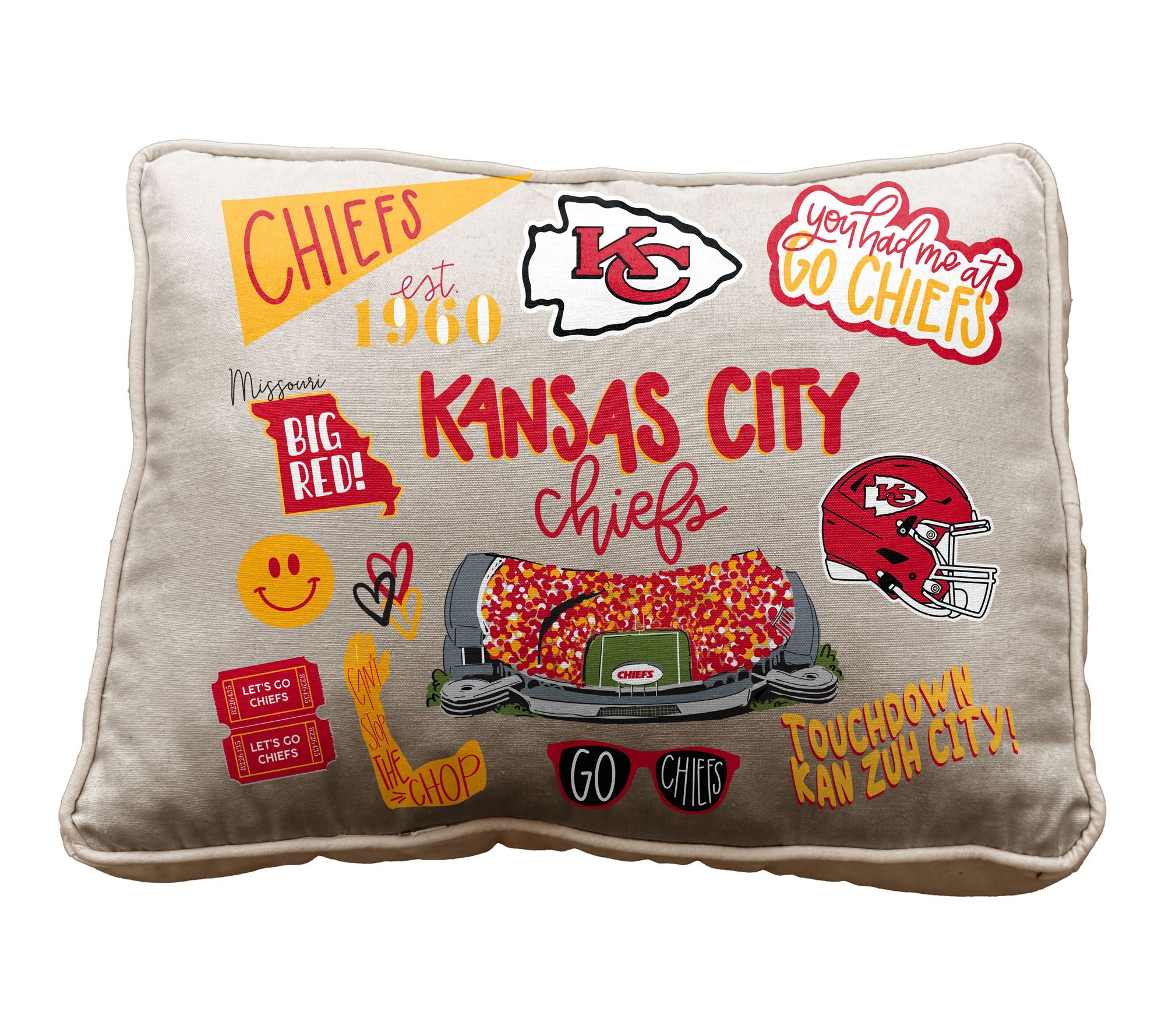 Pegasus Sports NFL Loco Fan Canvas Decor Pillow