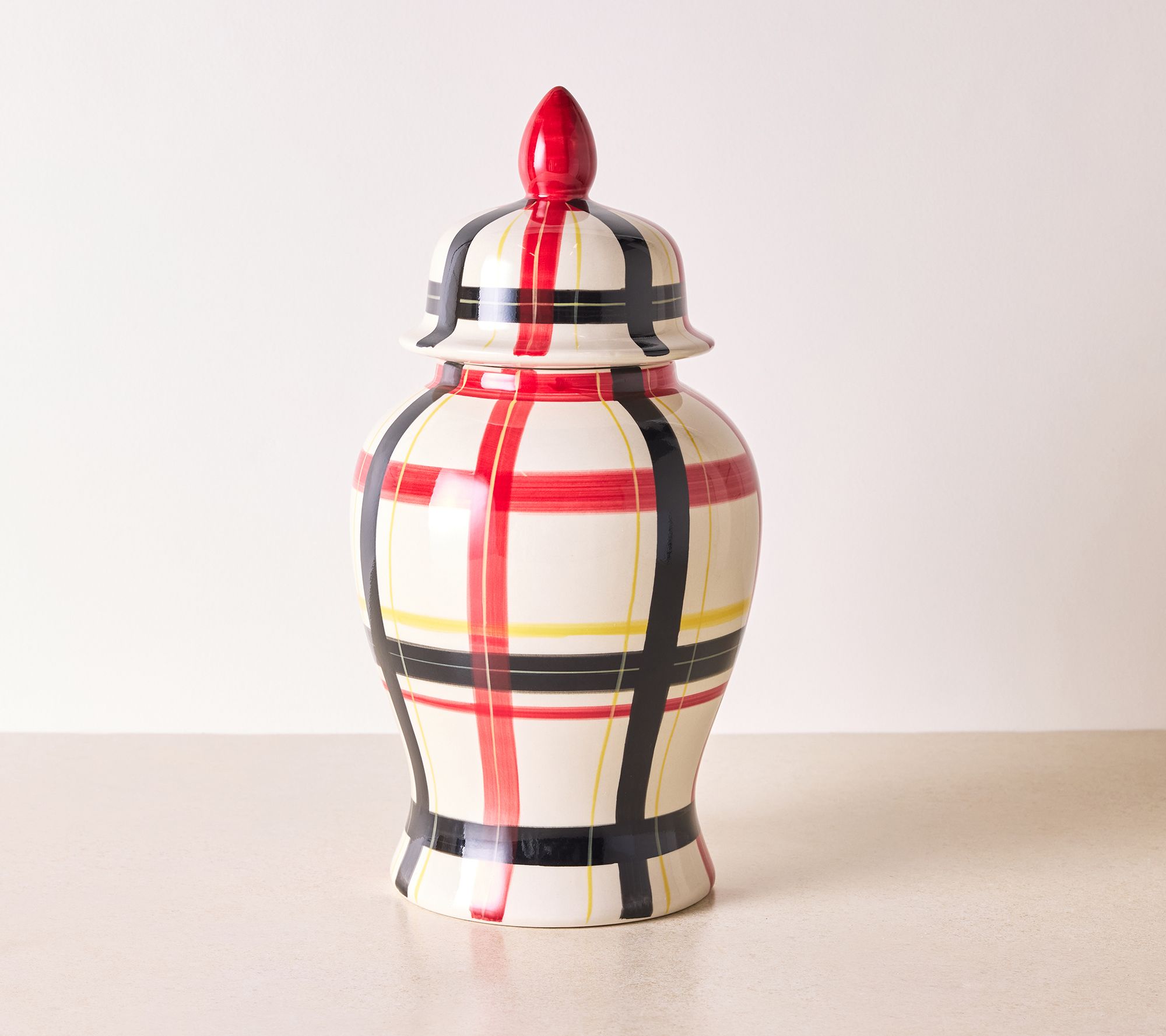 Presley Pierce 15" Oversized Handpainted Ginger Jar