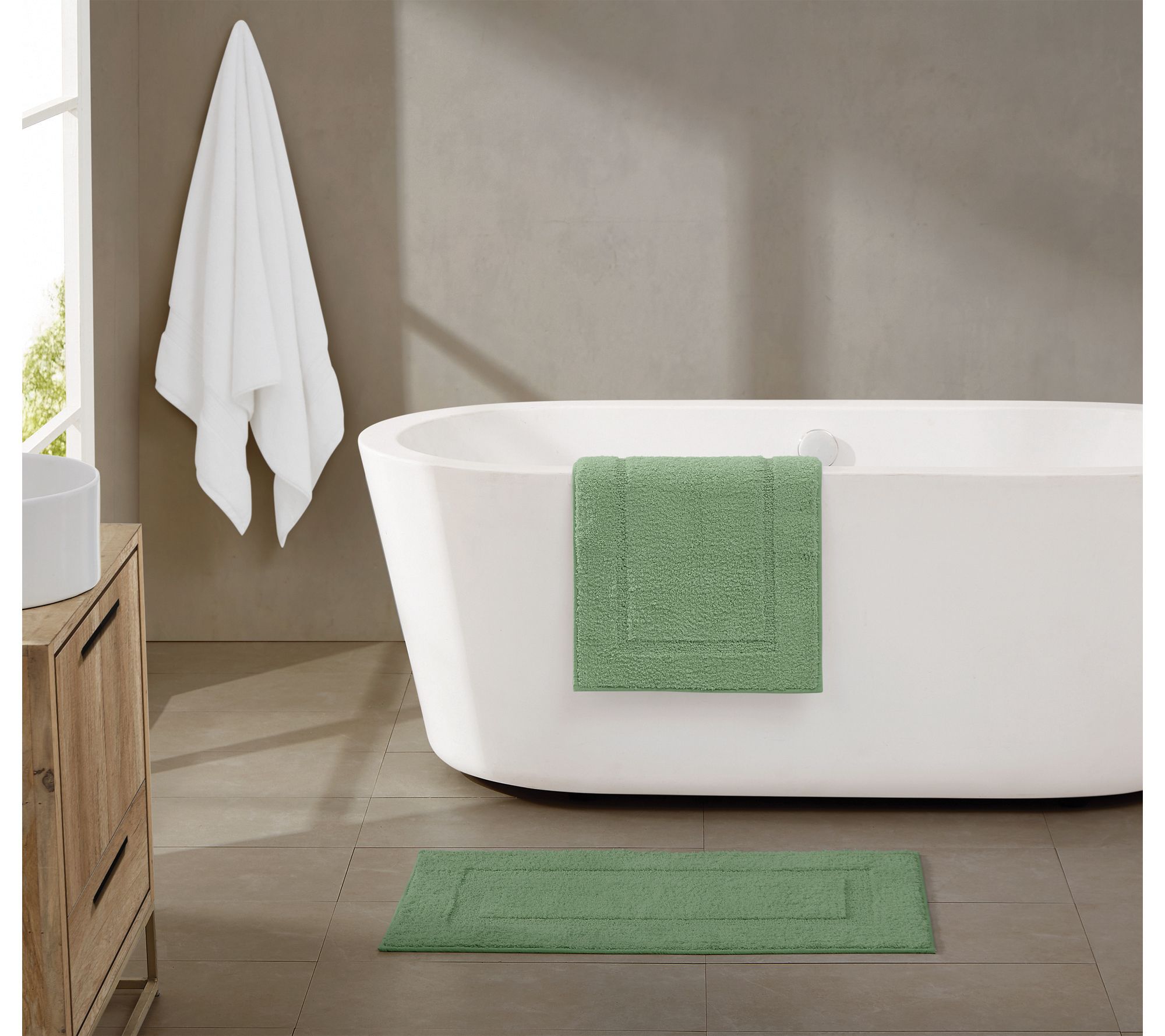 Brooklyn Loom Super Soft Set of 2 (17x24, 20x34 ) Bath Rug