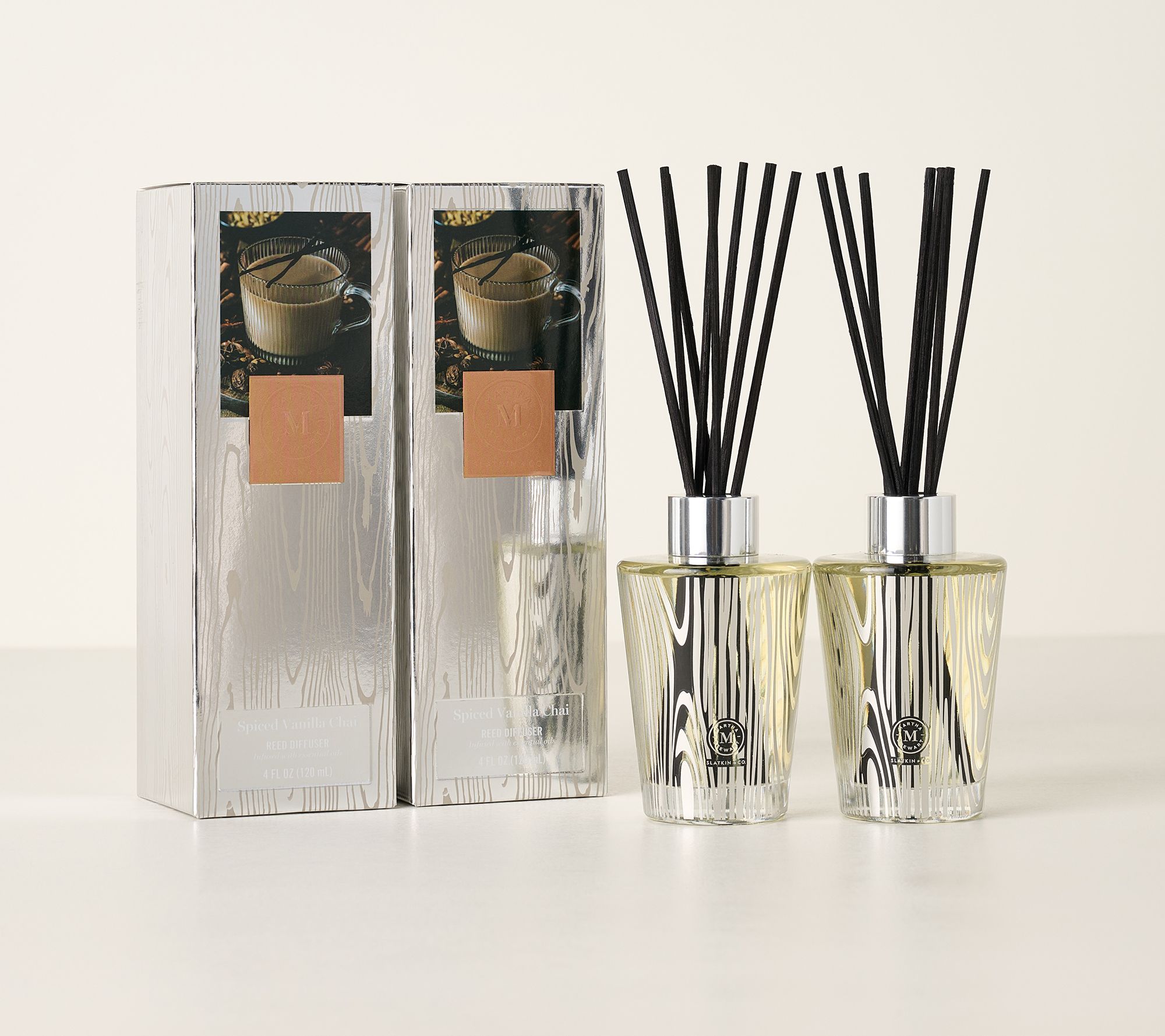 Martha Stewart x Slatkin + Co. S/2 4oz Harvest Reed Diffusers