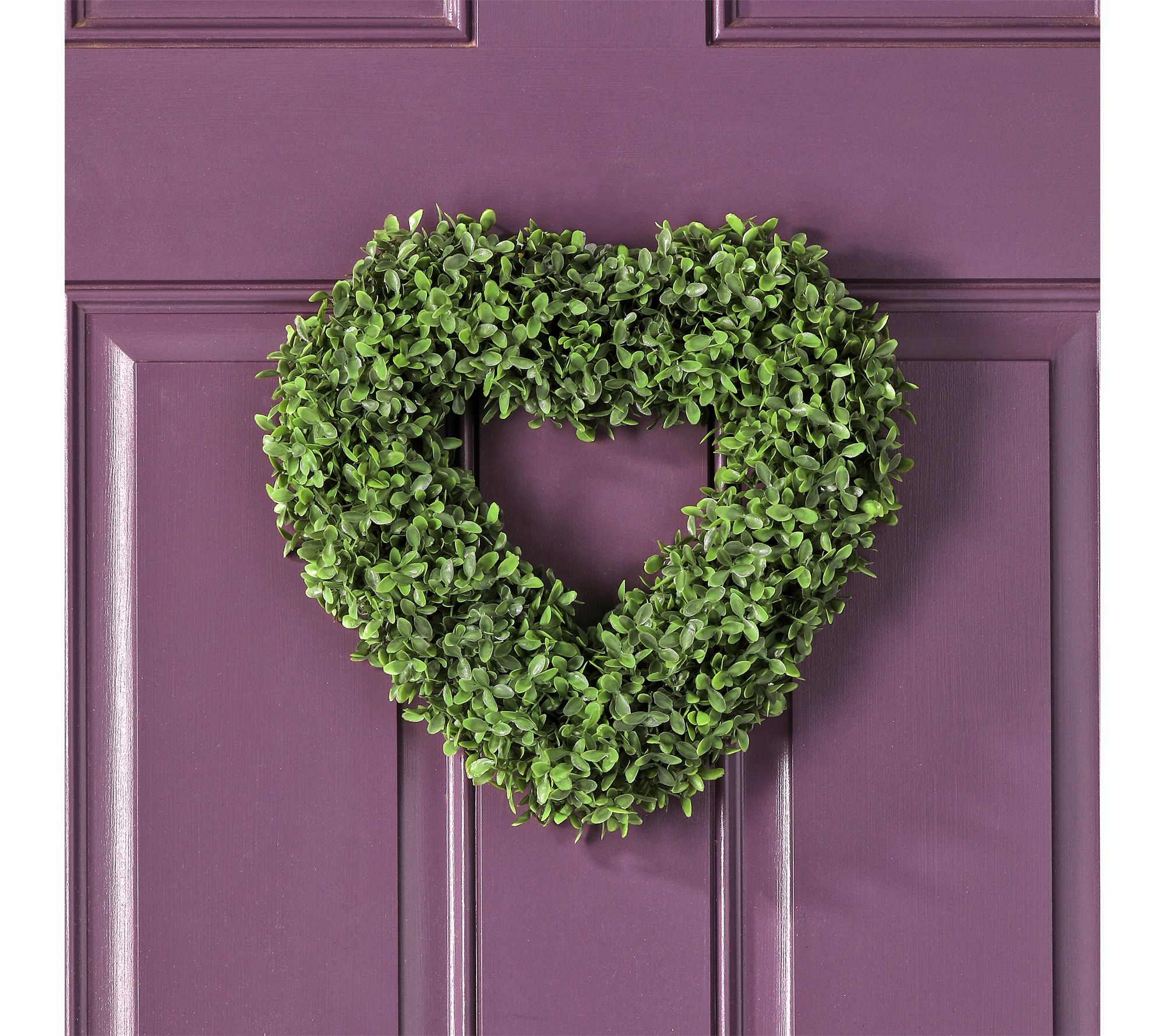 14" UV Boxwood Wall Heart  By Valerie