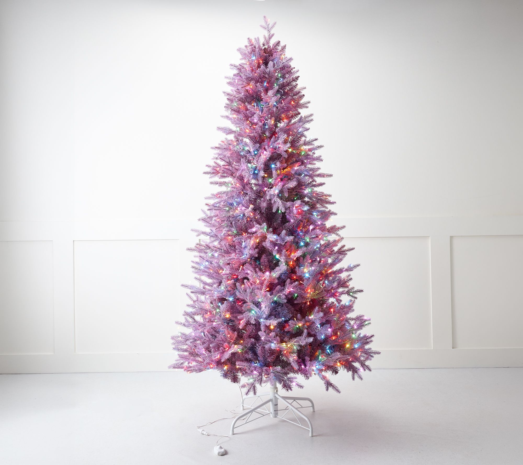 7' Frasier Fir Tree with Color Flip LEDs by Kim Gravel
