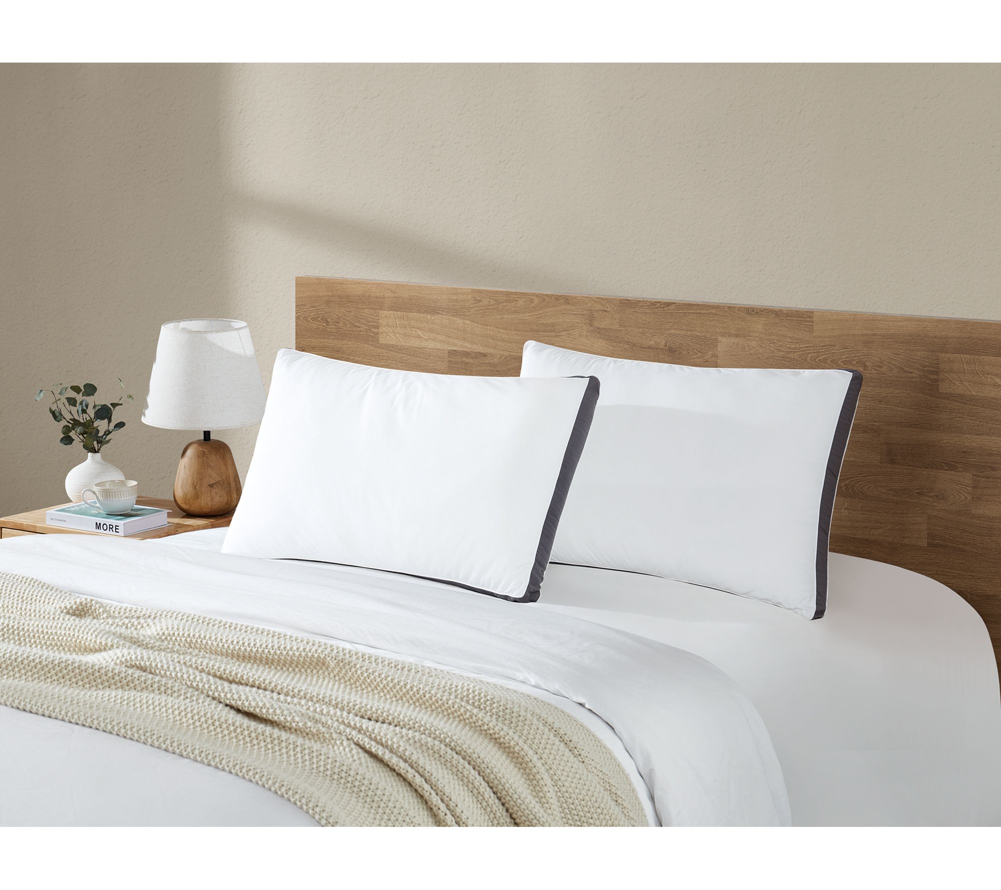 Brooklyn Loom Hotel Gusset 2 Pack King Bed Pillow