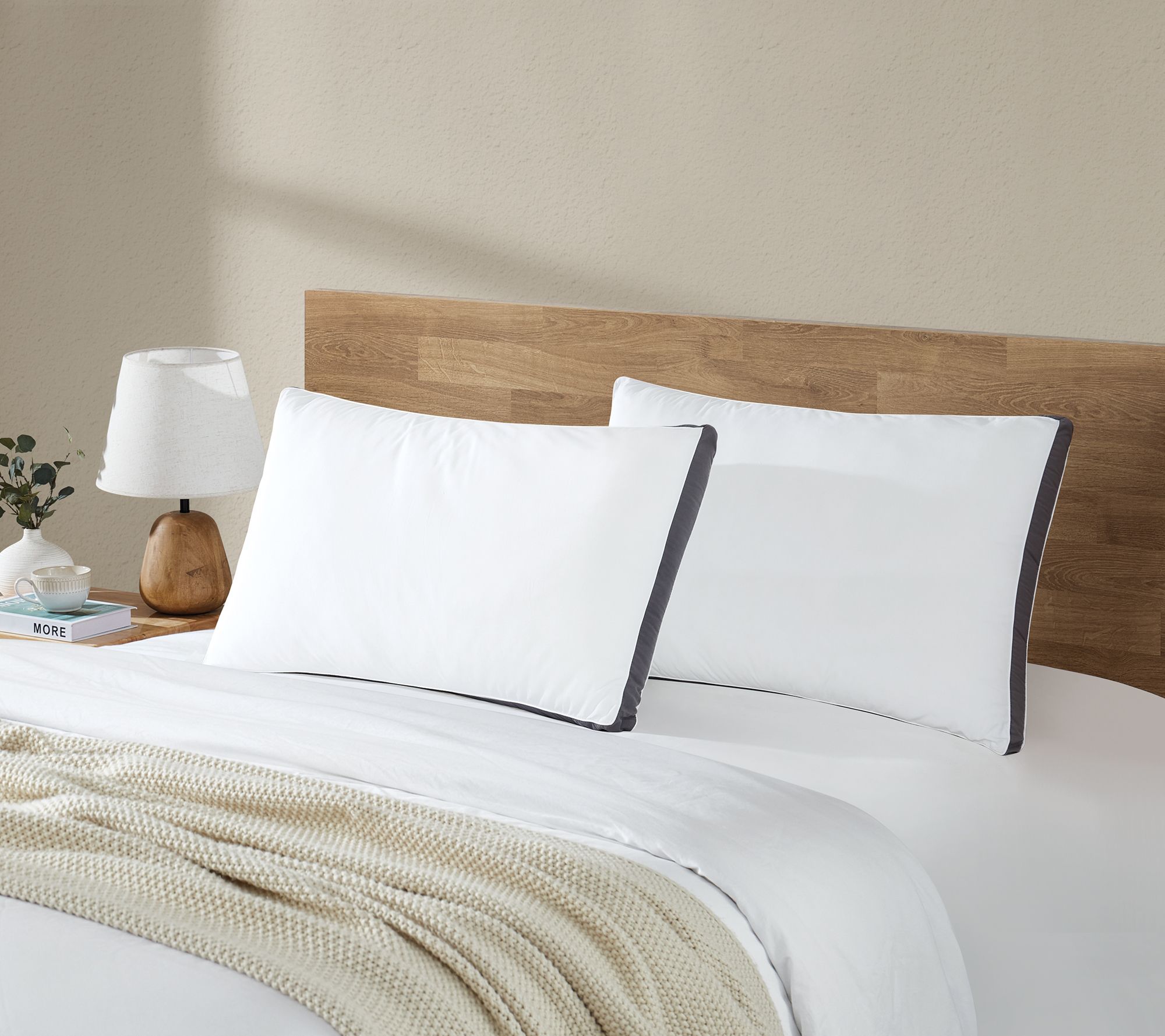 Brooklyn Loom Hotel Gusset 2 Pack King Bed Pillow