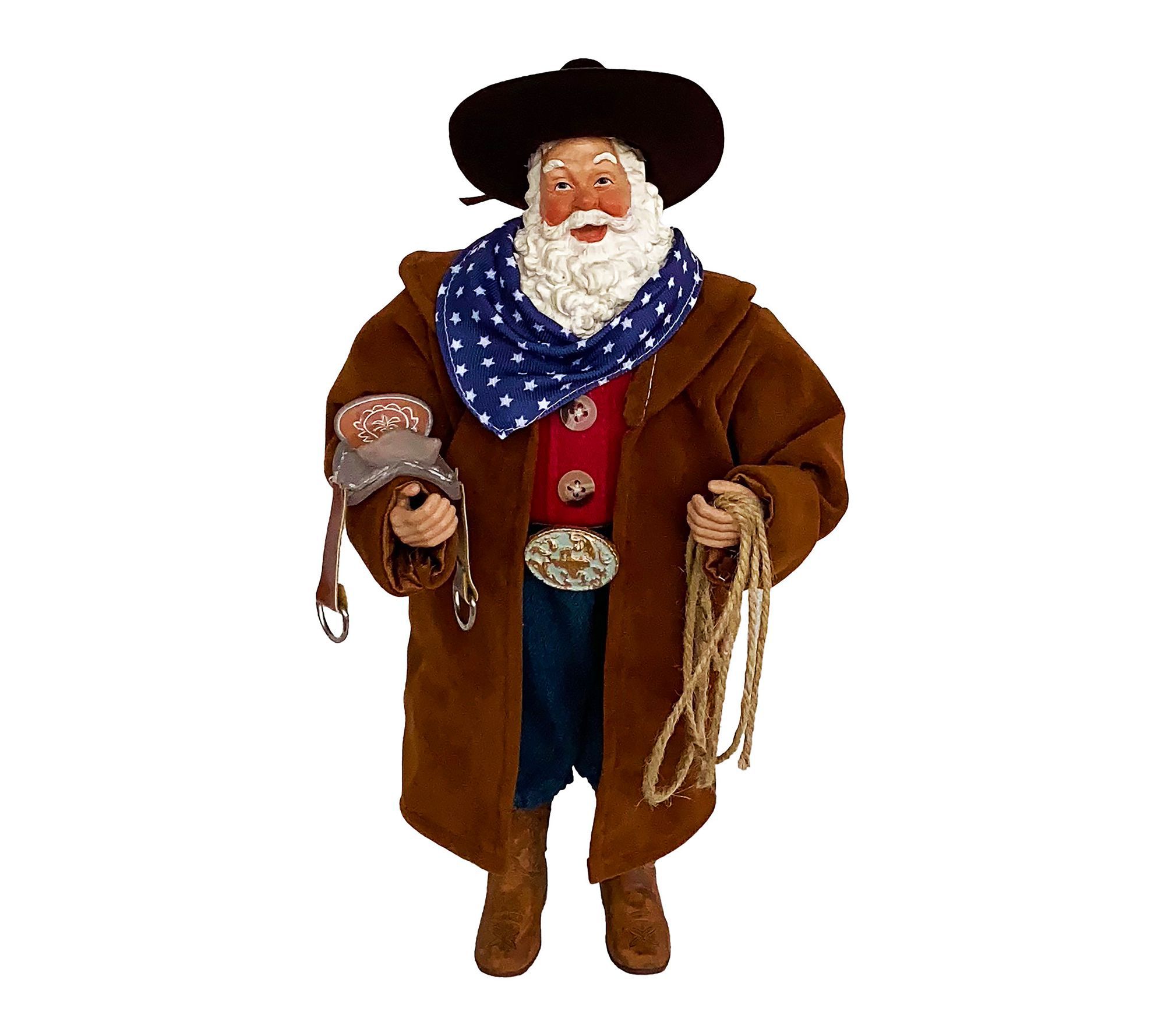 Santa's Workshop 12" Cowboy in Duster Claus