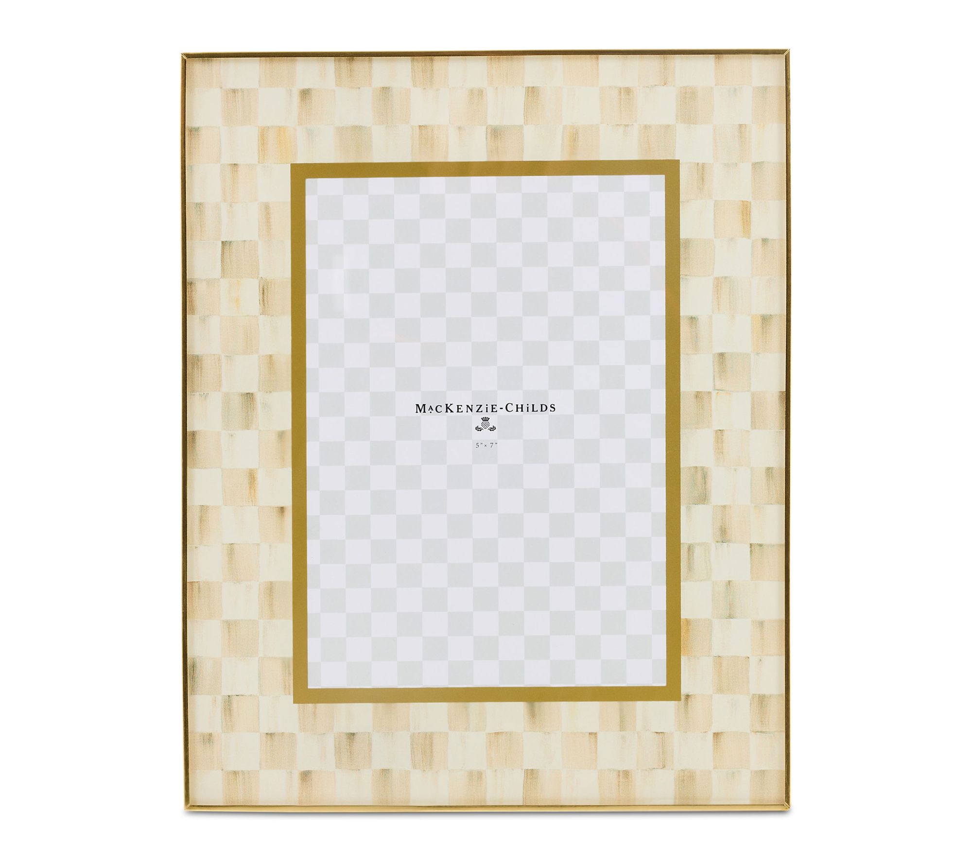 MacKenzie -Childs Check 5" x 7" Glass Frame