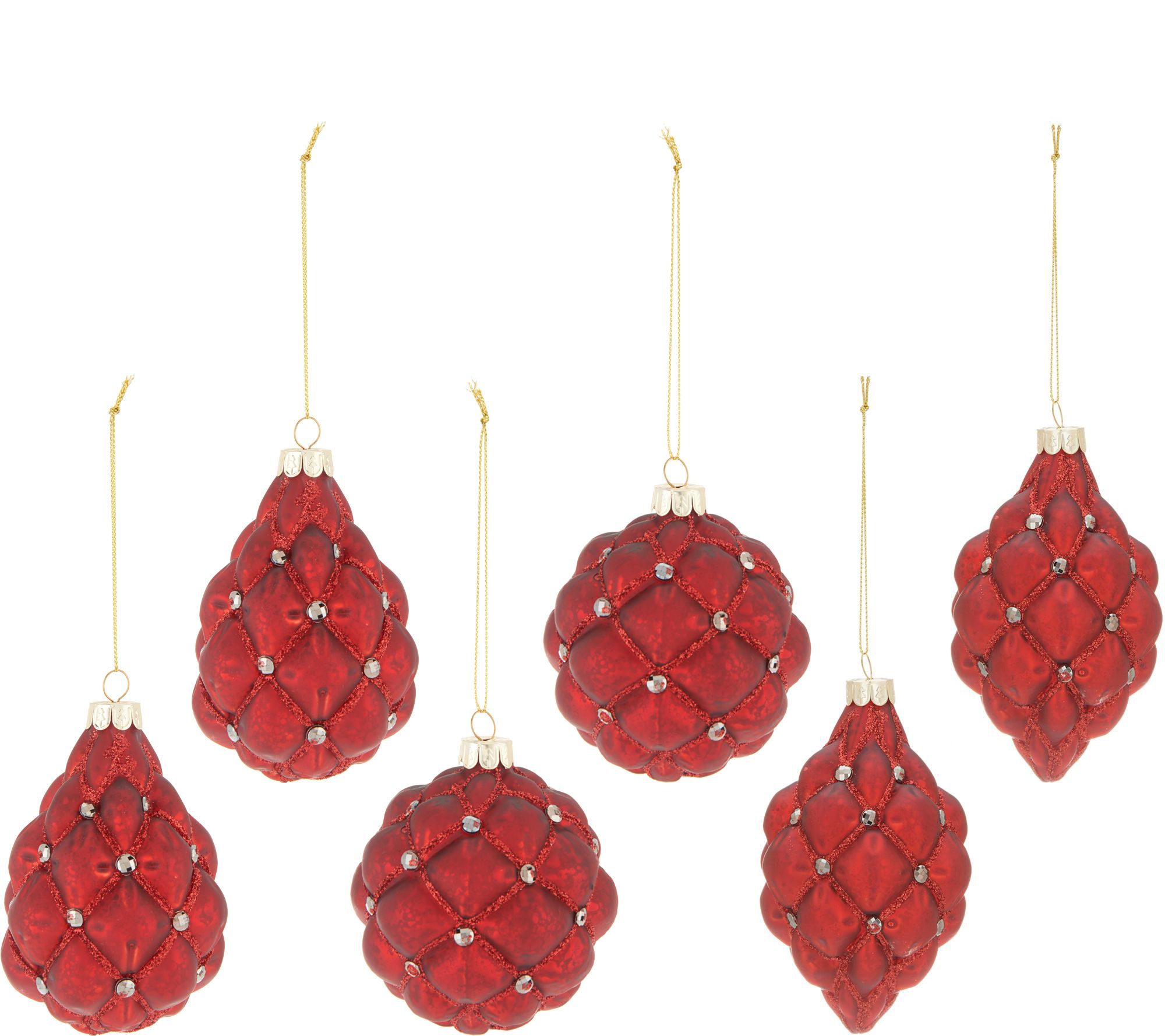 Inspire Me! Home Decor Set of 6 Tufted Finial Ball Ornaments - QVC.com
