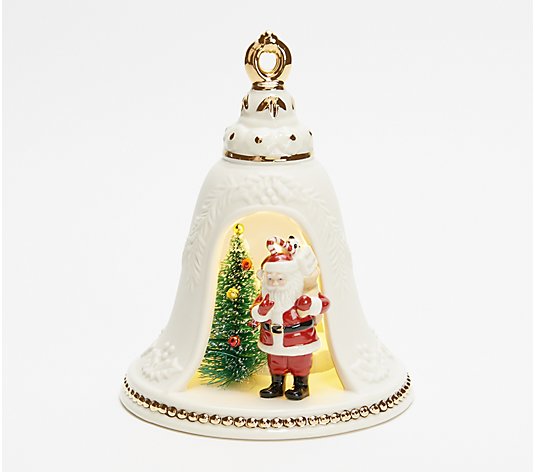 angels Glazed ceramic Ornament or candle; multiple color options bells