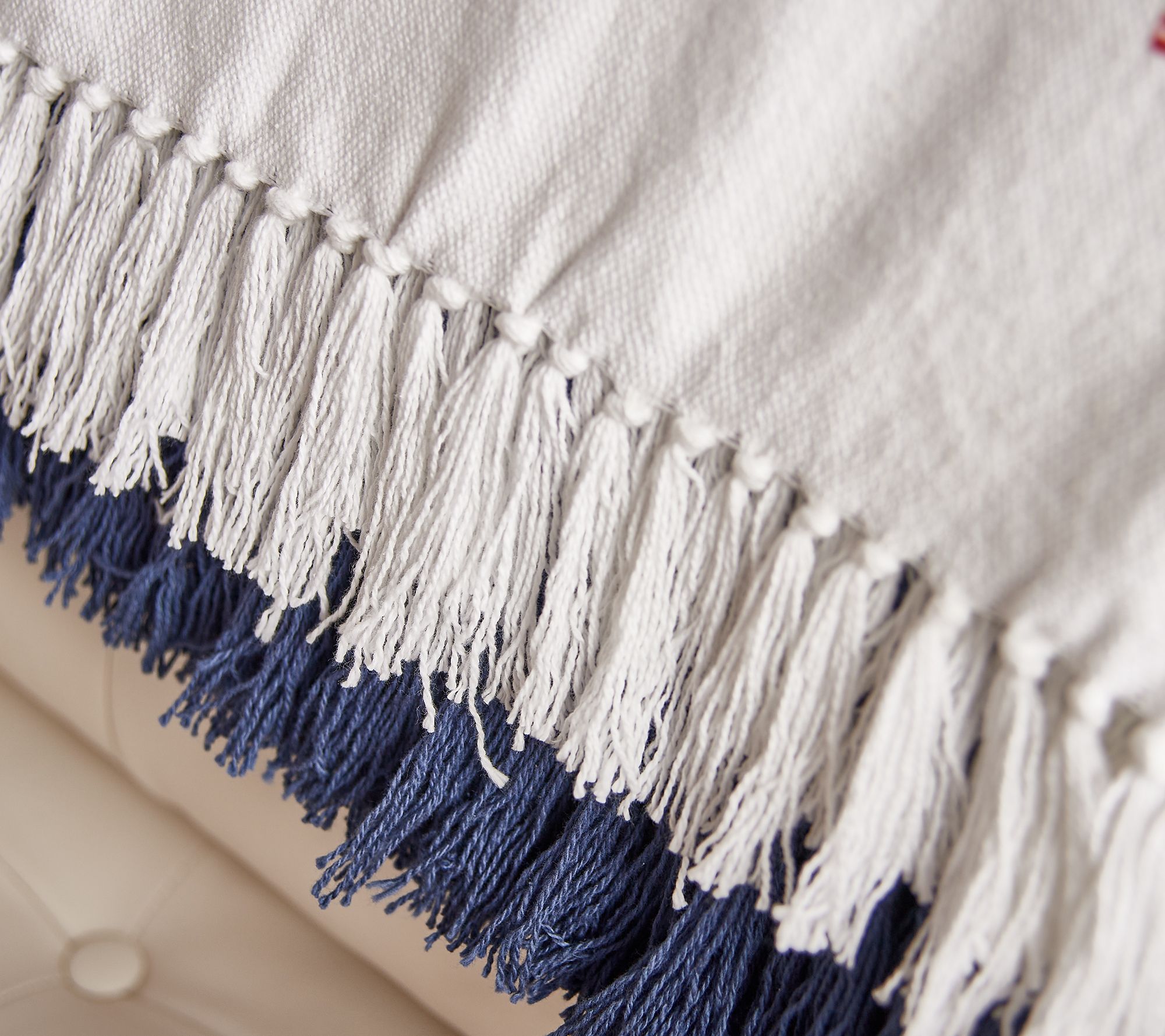 Peace Love World 60" x 70" 100 Cotton Dip Dye Throw