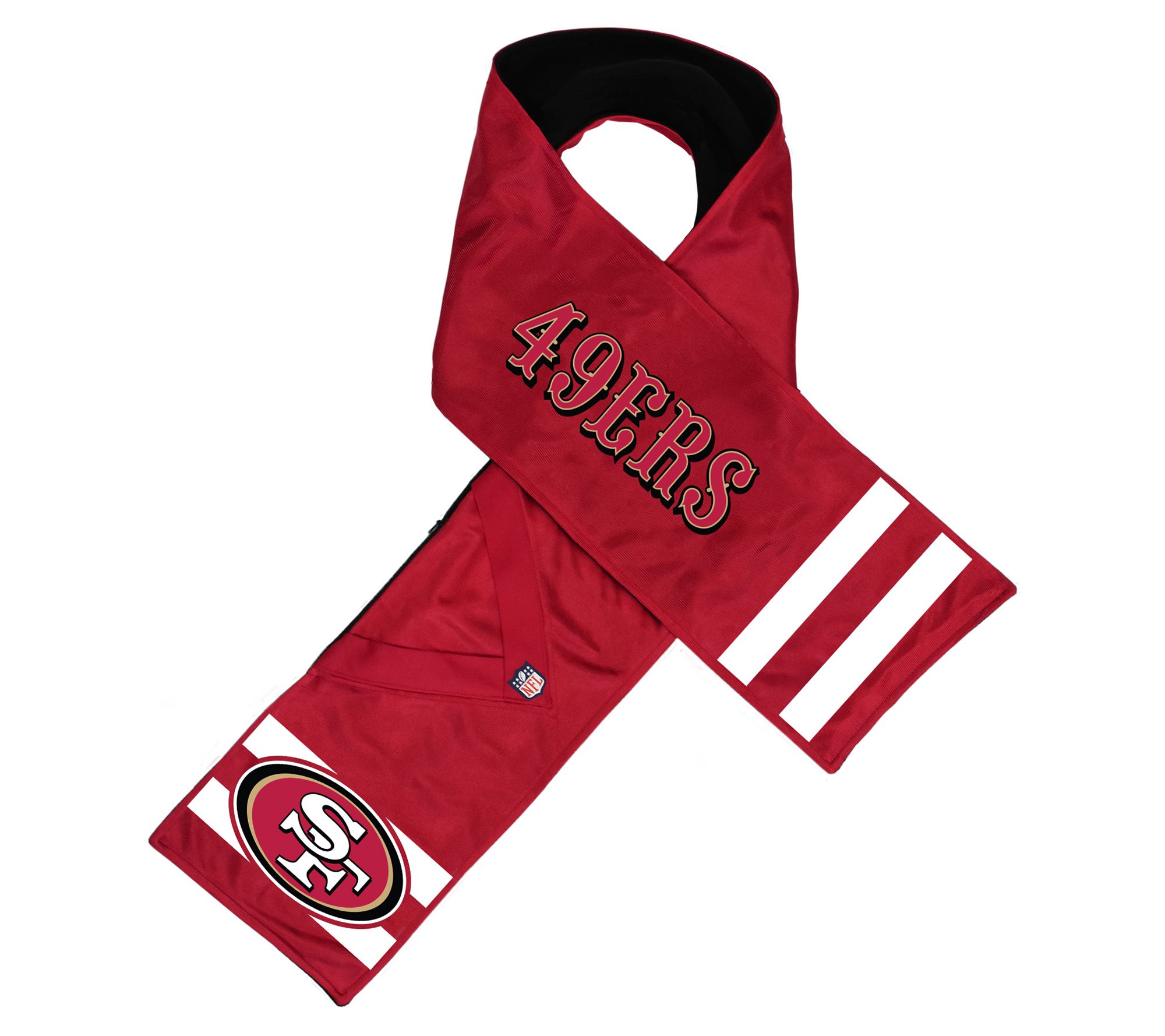 Little Earth NFL Hero Jersey Scarf with Hidden Zip Pocket