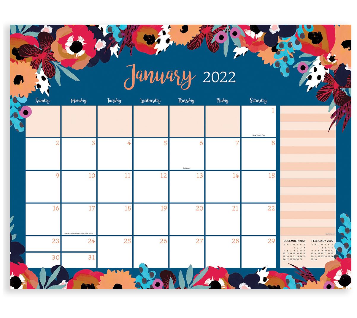2022 Desk Pad Monthly Blotter Calendar