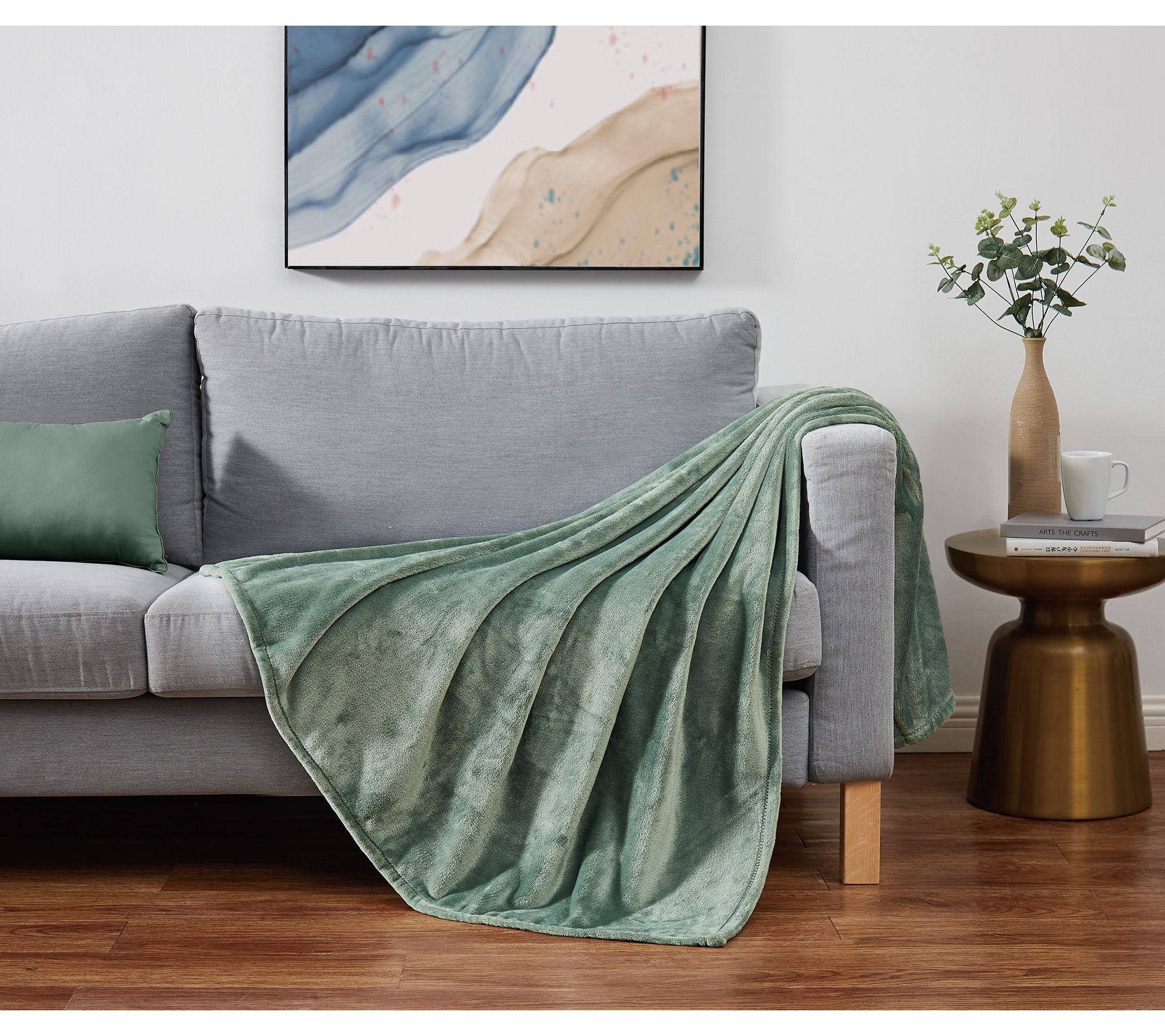 Cannon Solid Plush 60x80 Throw