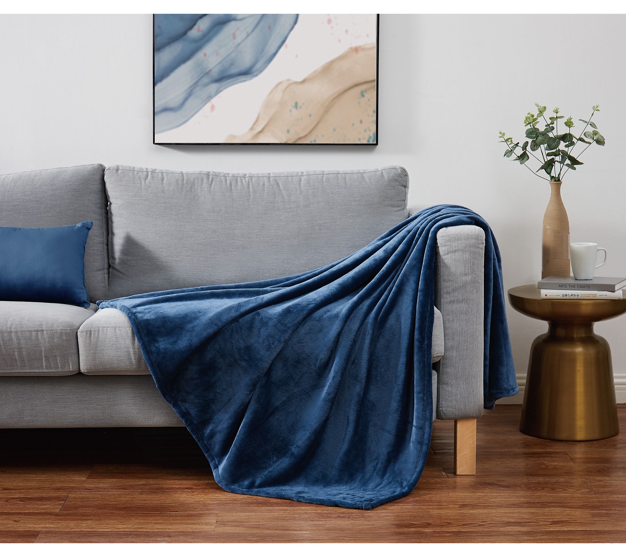 Cannon Solid Plush 60x80 Throw