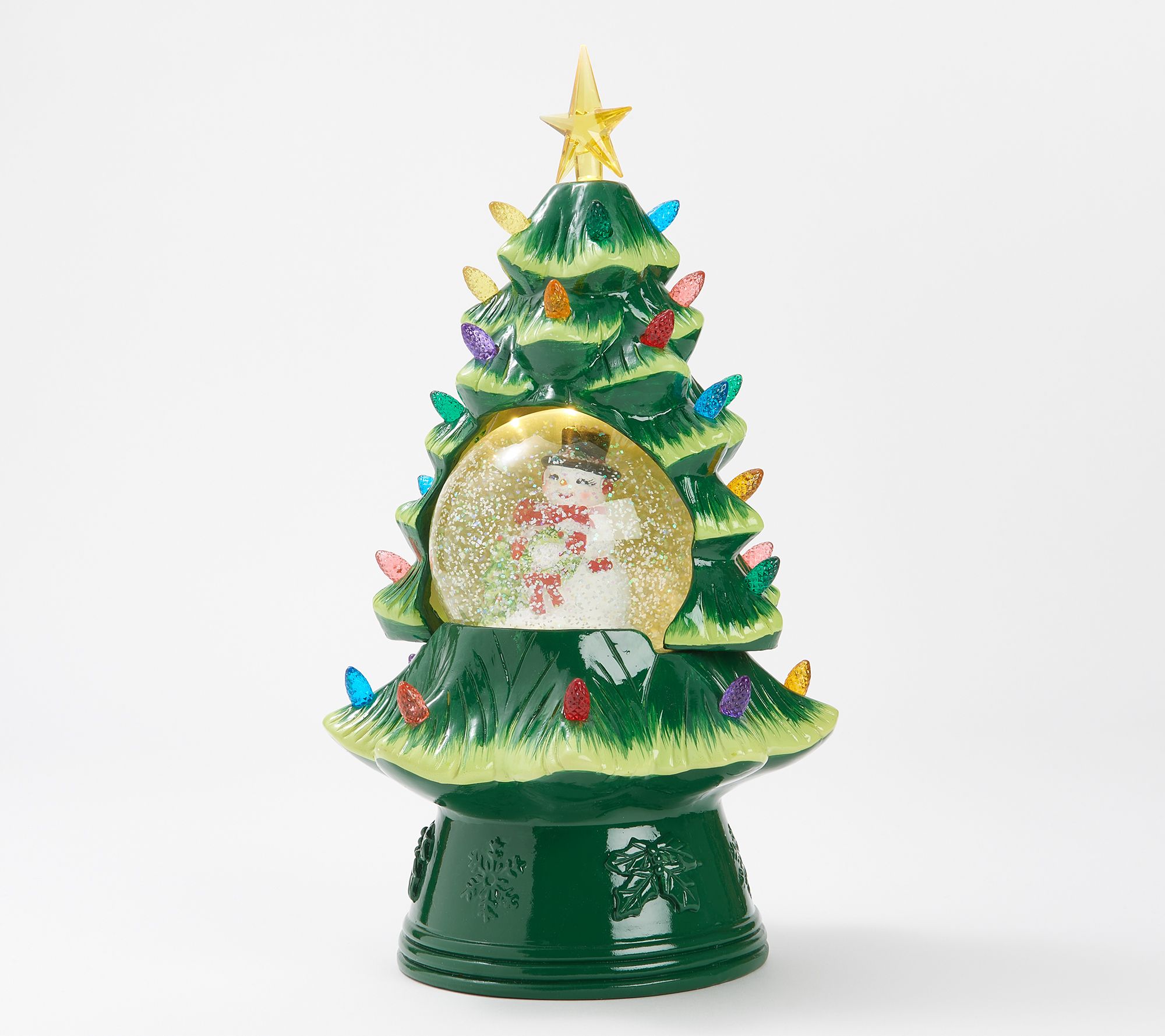 "As Is" Mr. Christmas Nostalgic Tree Snow Globe