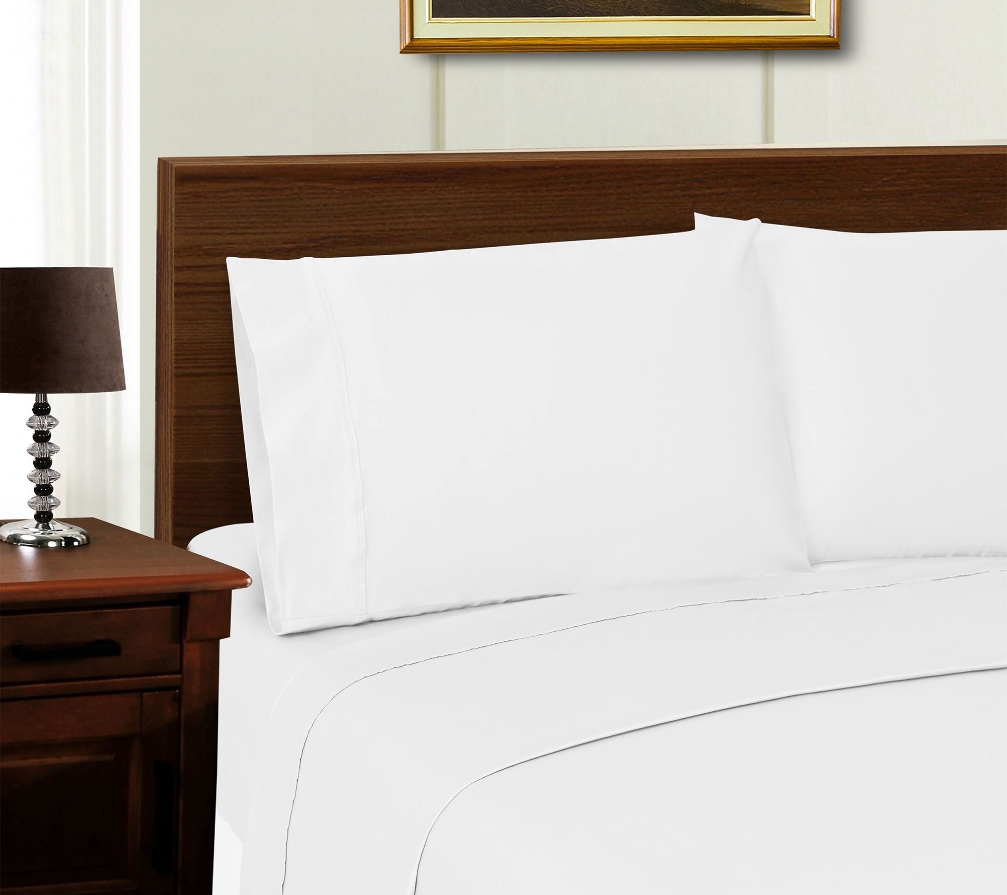 600 Thread Coun t Tencel Blend Sheet Solid Bed ding Set, Queen