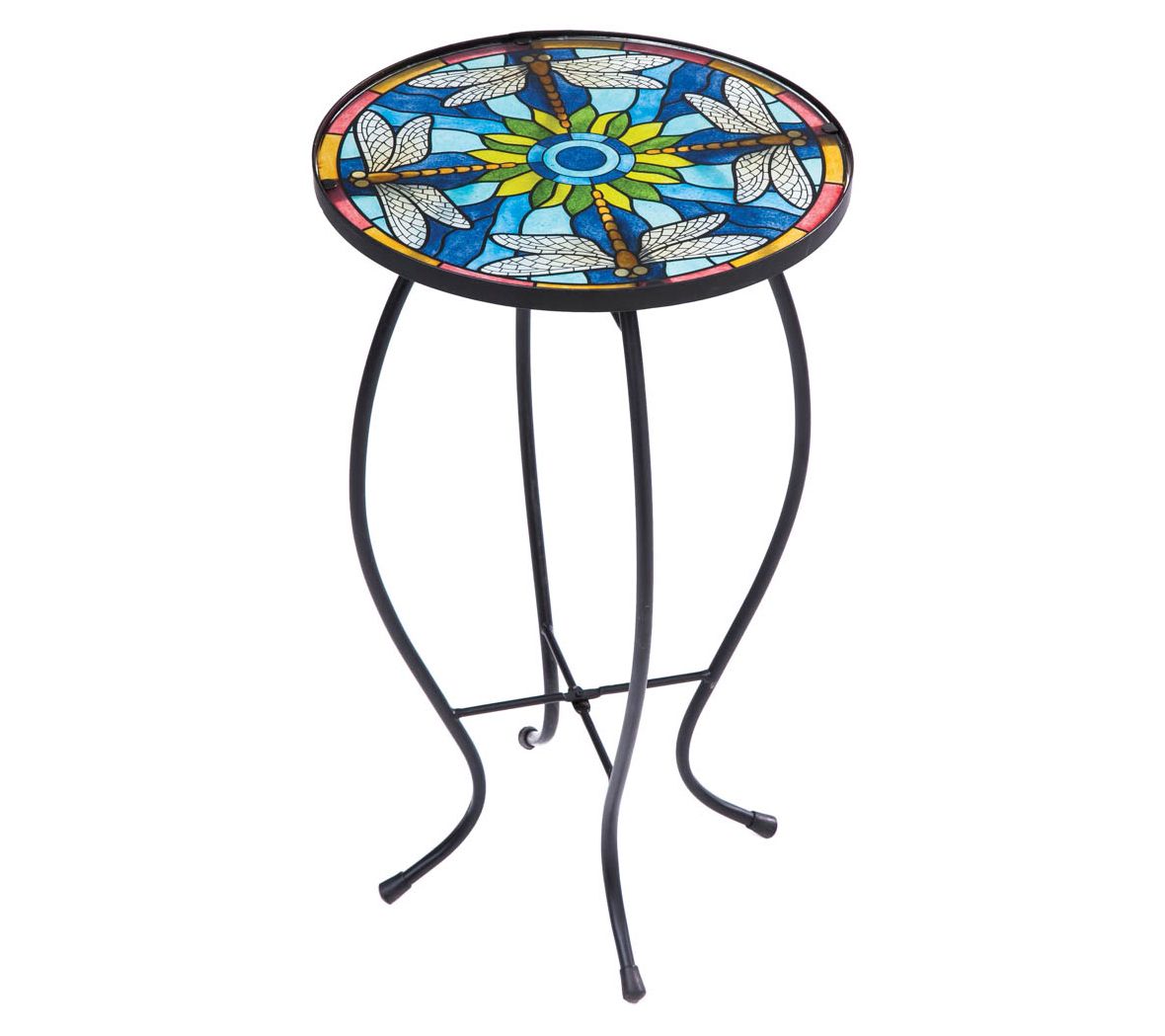 Glass Table, Tiffany Inspired Dragonfly by Evergreen
