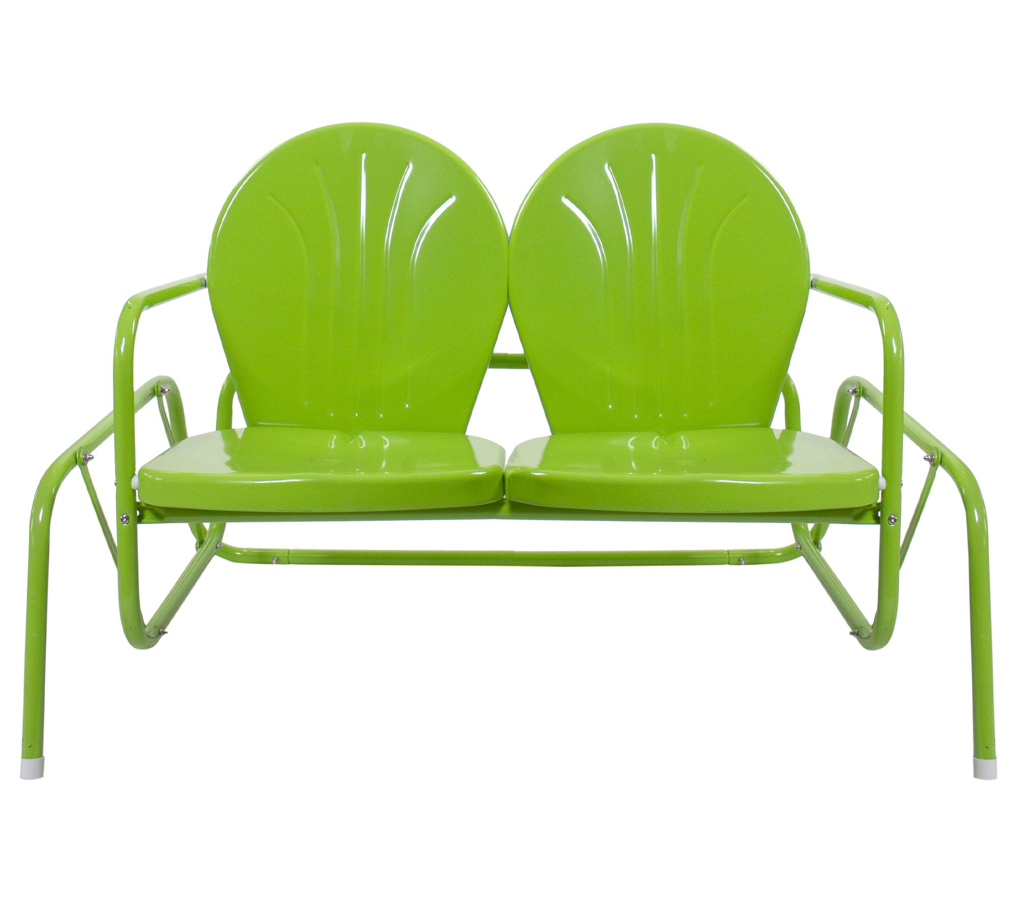 Northlight Outdoor Retro Metal Tulip Double Glider